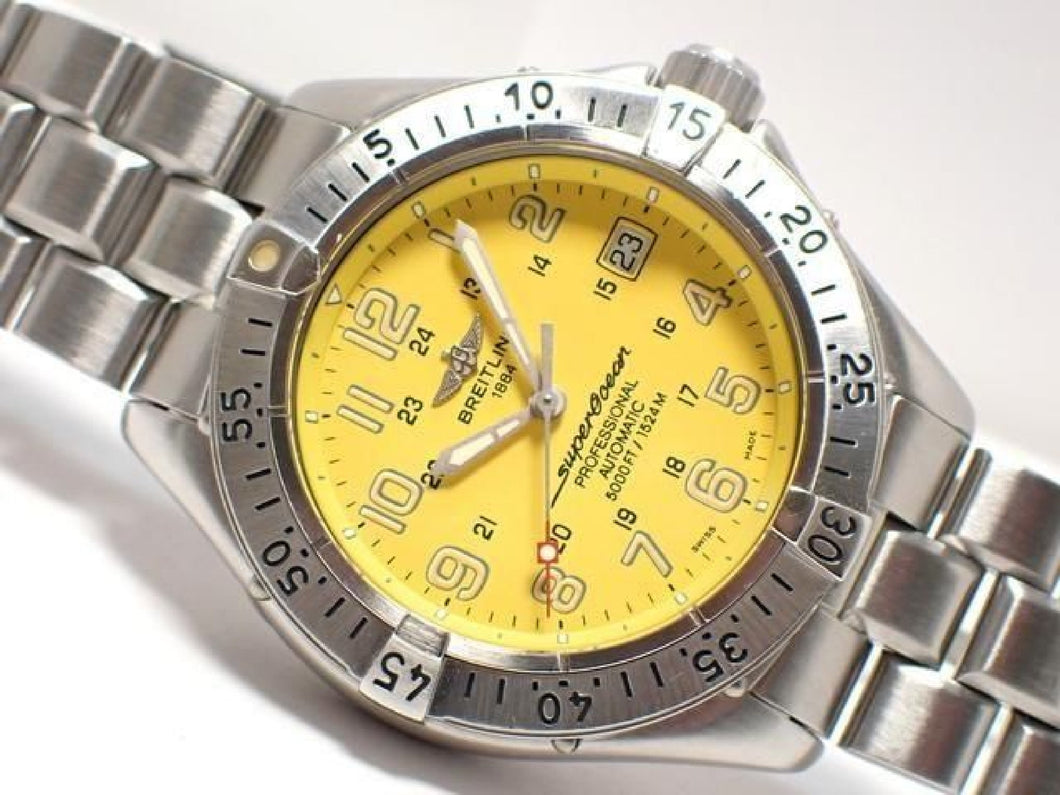 BREITLING Superocean Professional yellow Ref.A17345 Mens 187550715 hannari-shop