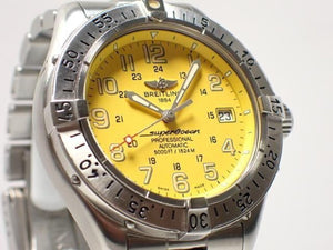 BREITLING Superocean Professional yellow Ref.A17345 Mens 187550715 hannari-shop