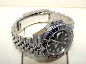 ROLEX GMT Master II gray/ black bezel 126710GRNR Jubilee unused Mens 187748849 hannari-shop