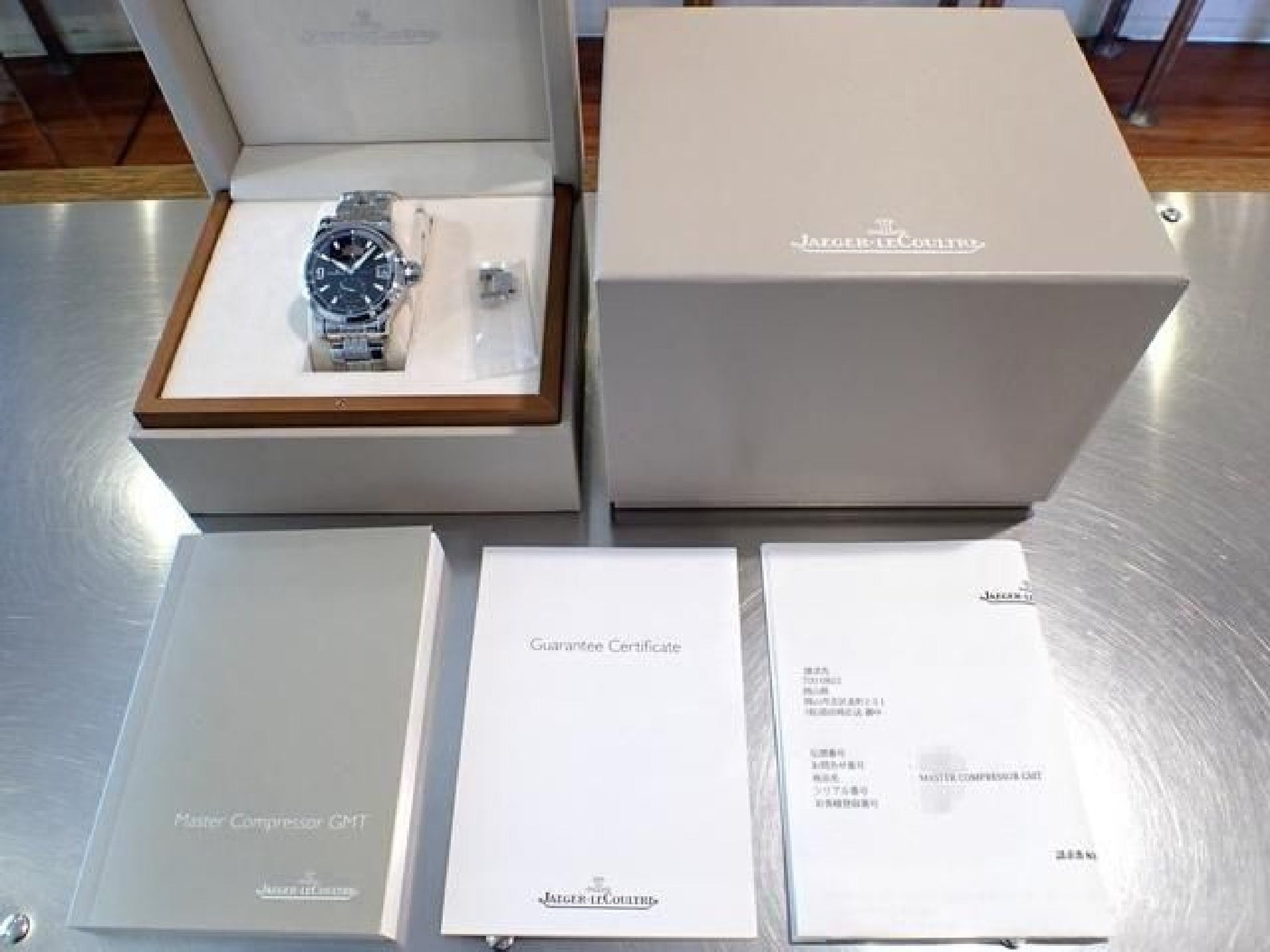 JAEGER LECOULTRE Master Compressor GMT Q1738171 '13 Mens 187949407 hannari-shop