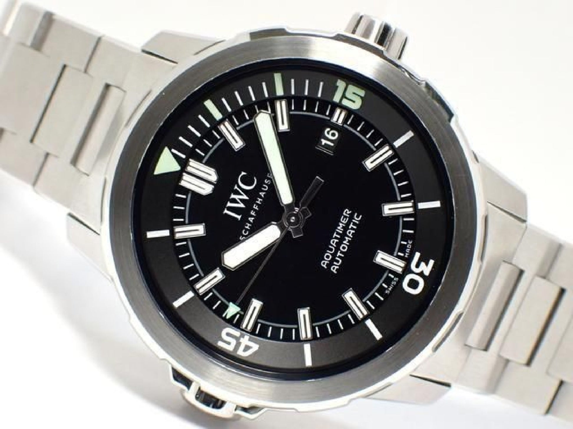 IWC Aquatimer Automatic 42 MM black IW329002 '16 Mens 188236791 hannari-shop