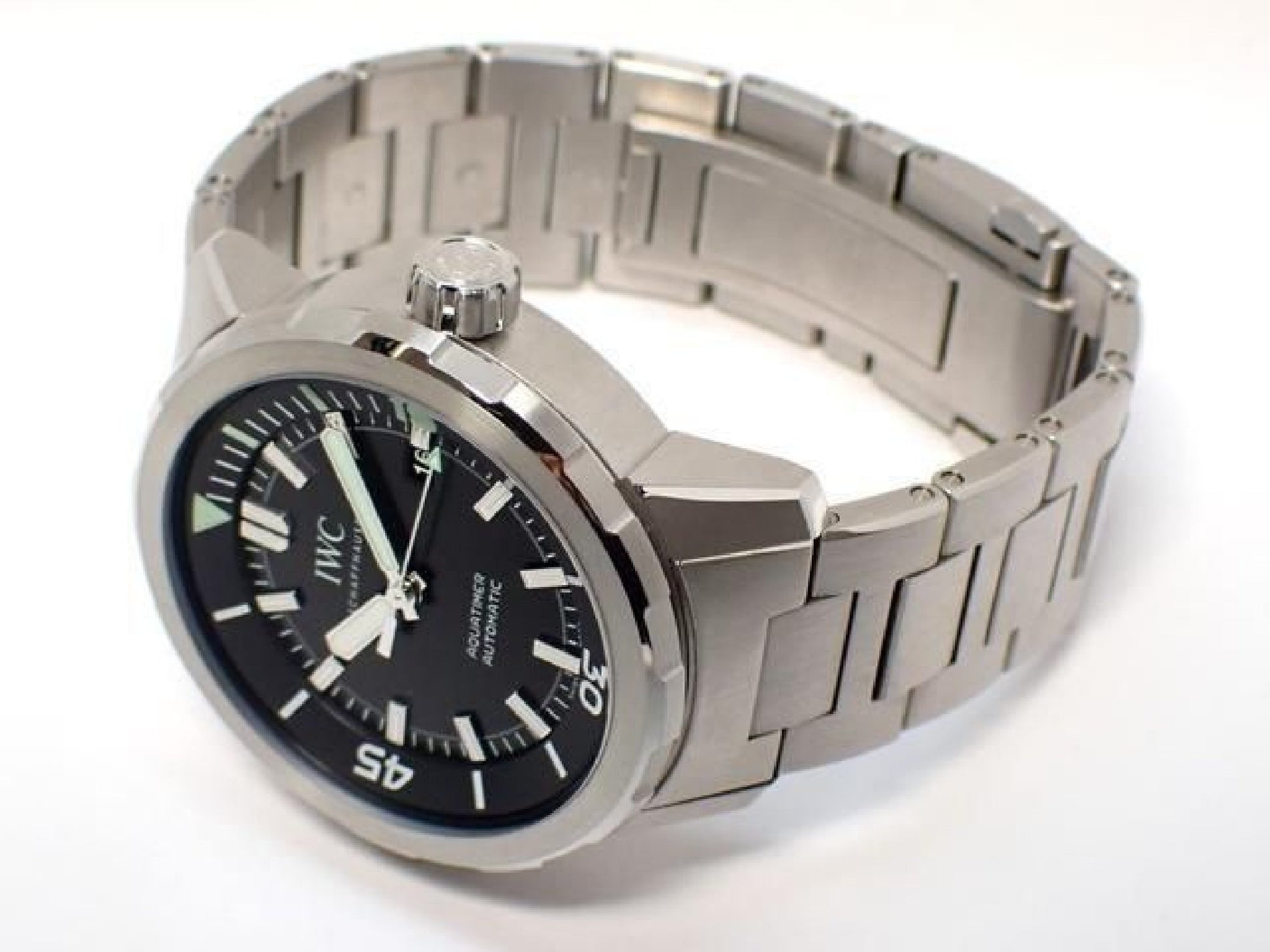 IWC Aquatimer Automatic 42 MM black IW329002 '16 Mens 188236791 hannari-shop