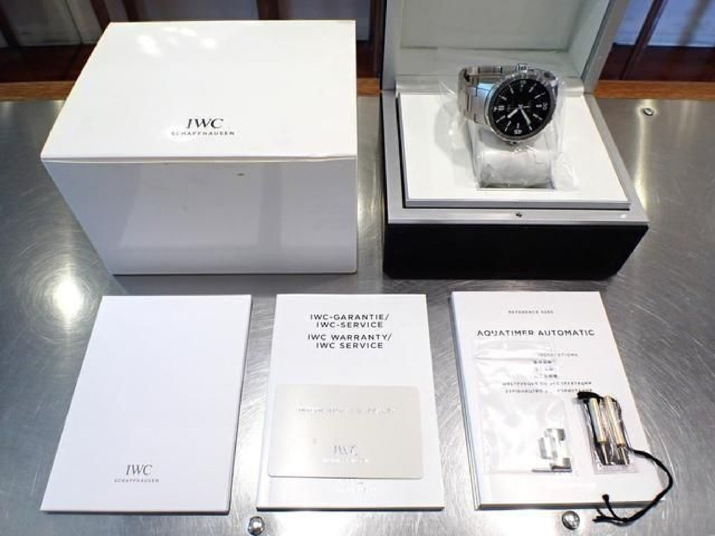 IWC Aquatimer Automatic 42 MM black IW329002 '16 Mens 188236791 hannari-shop
