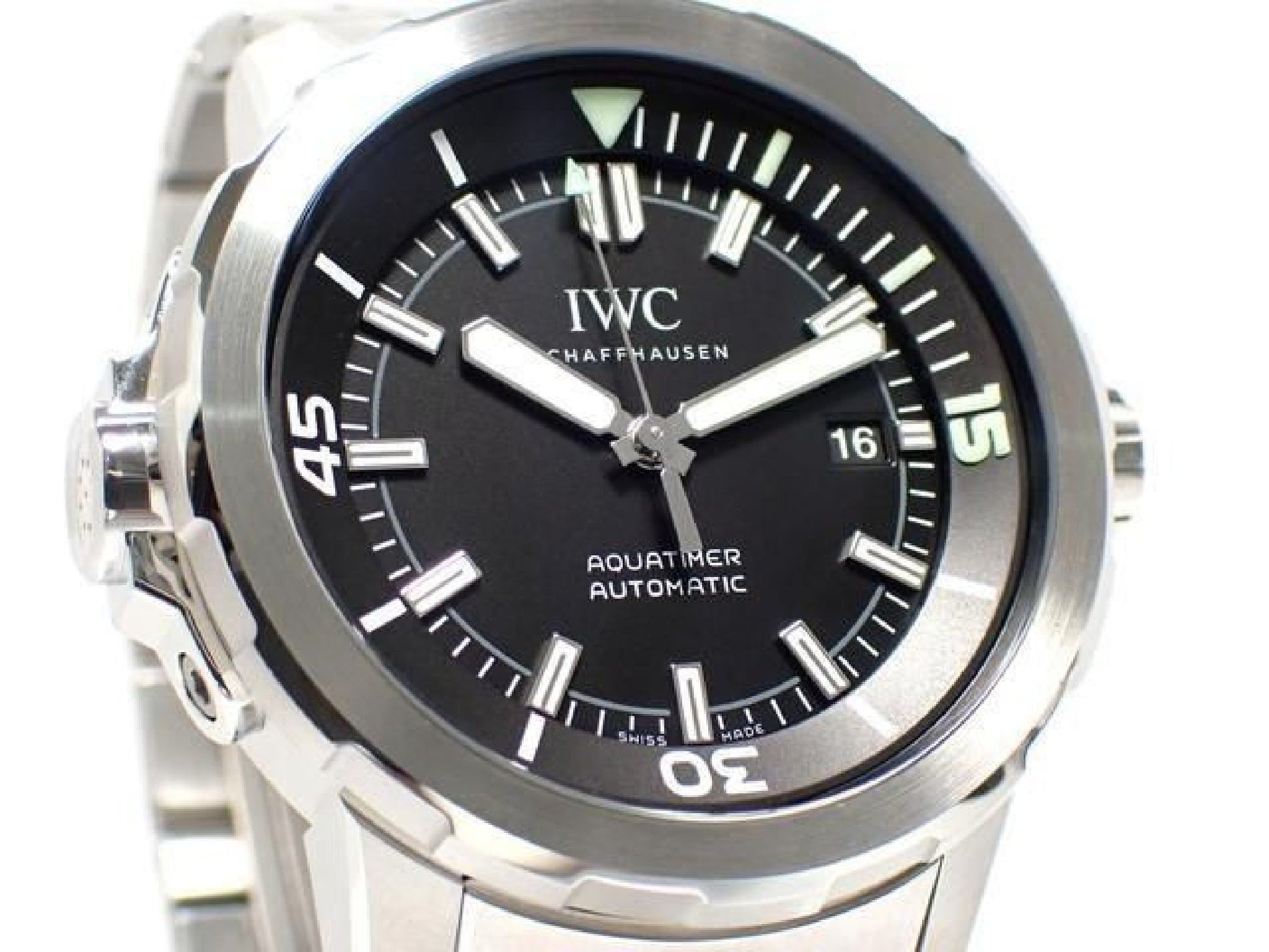 IWC Aquatimer Automatic 42 MM black IW329002 '16 Mens 188236791 hannari-shop
