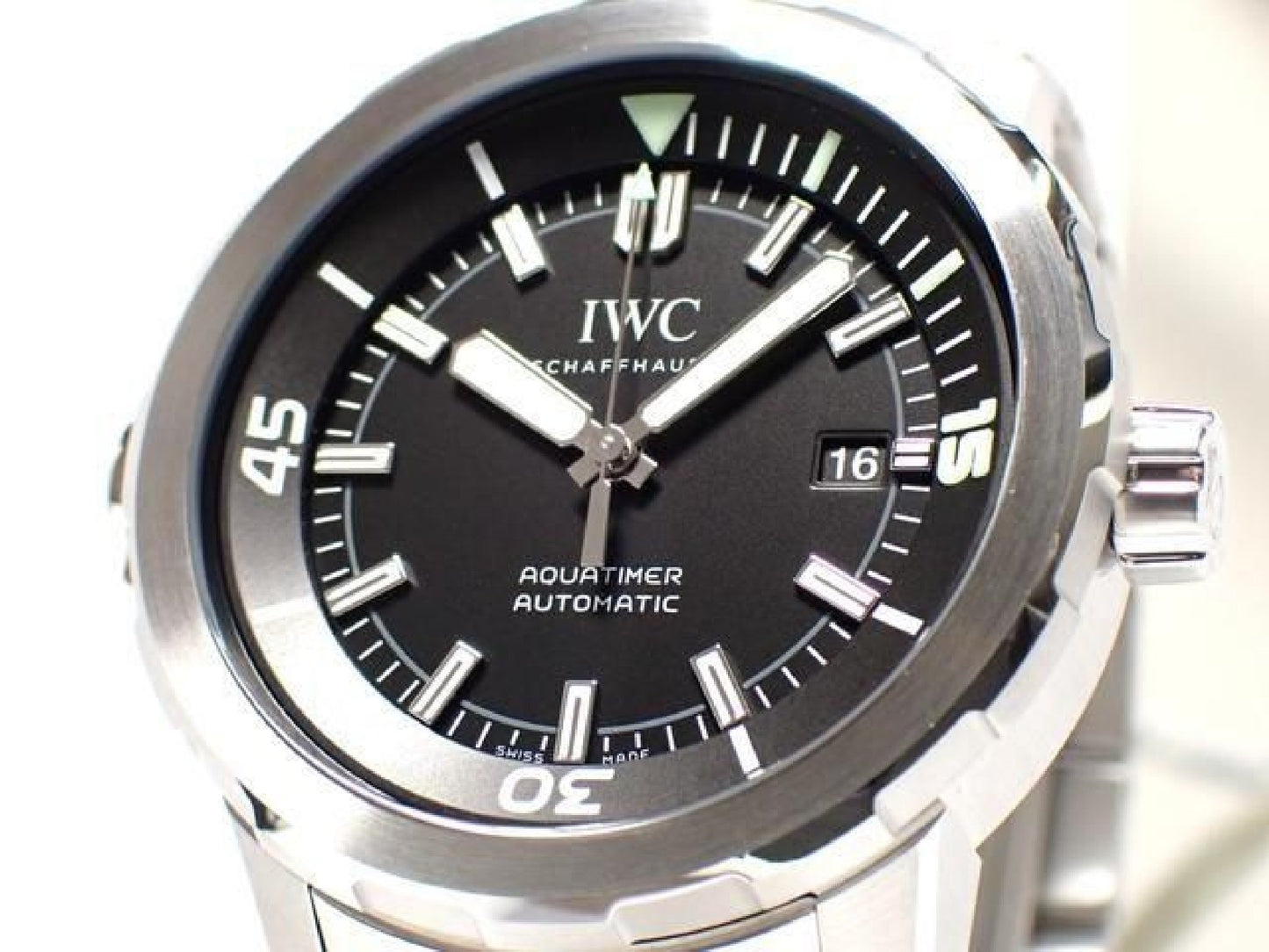 IWC Aquatimer Automatic 42 MM black IW329002 '16 Mens 188236791 hannari-shop