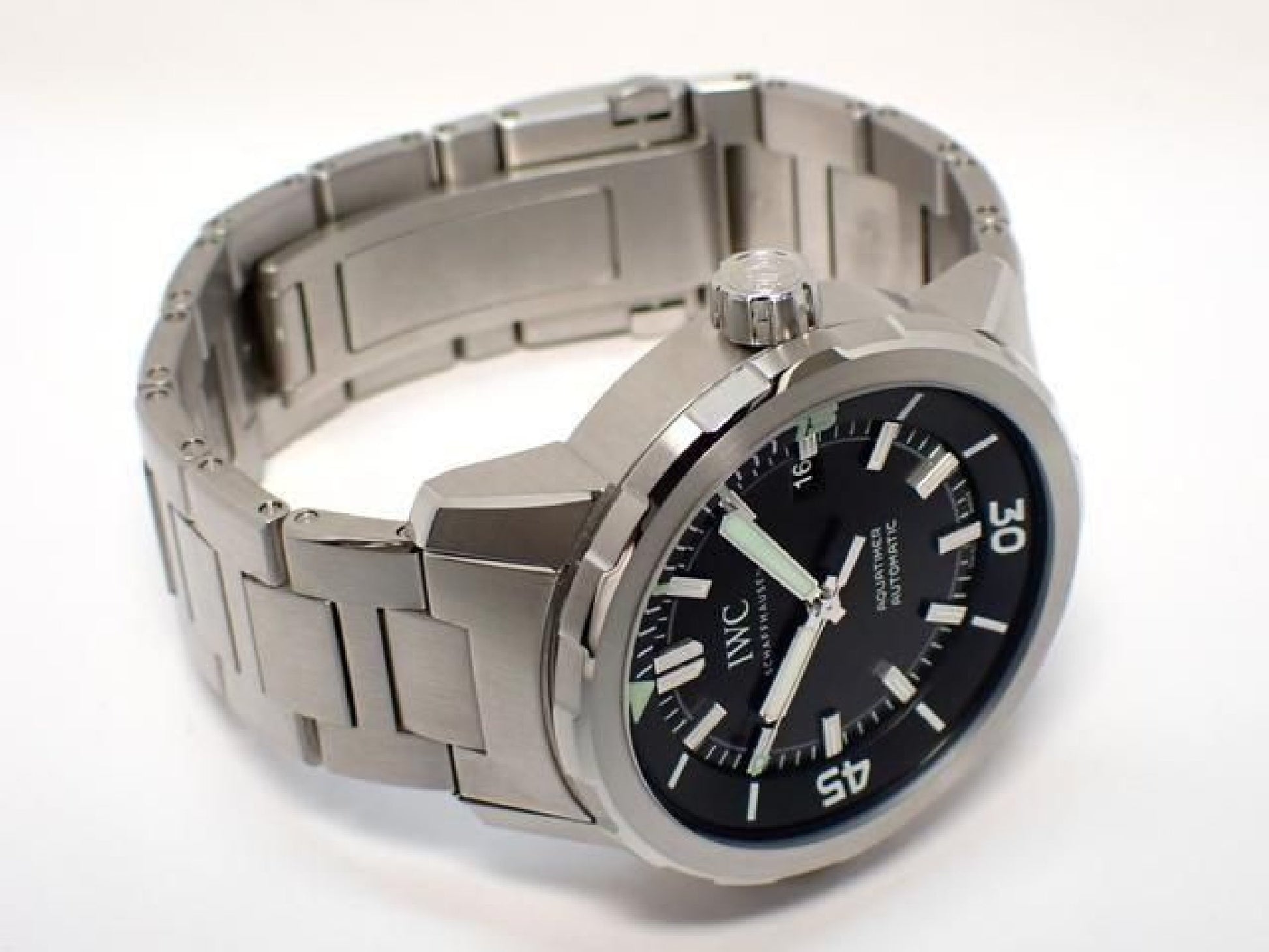 IWC Aquatimer Automatic 42 MM black IW329002 '16 Mens 188236791 hannari-shop