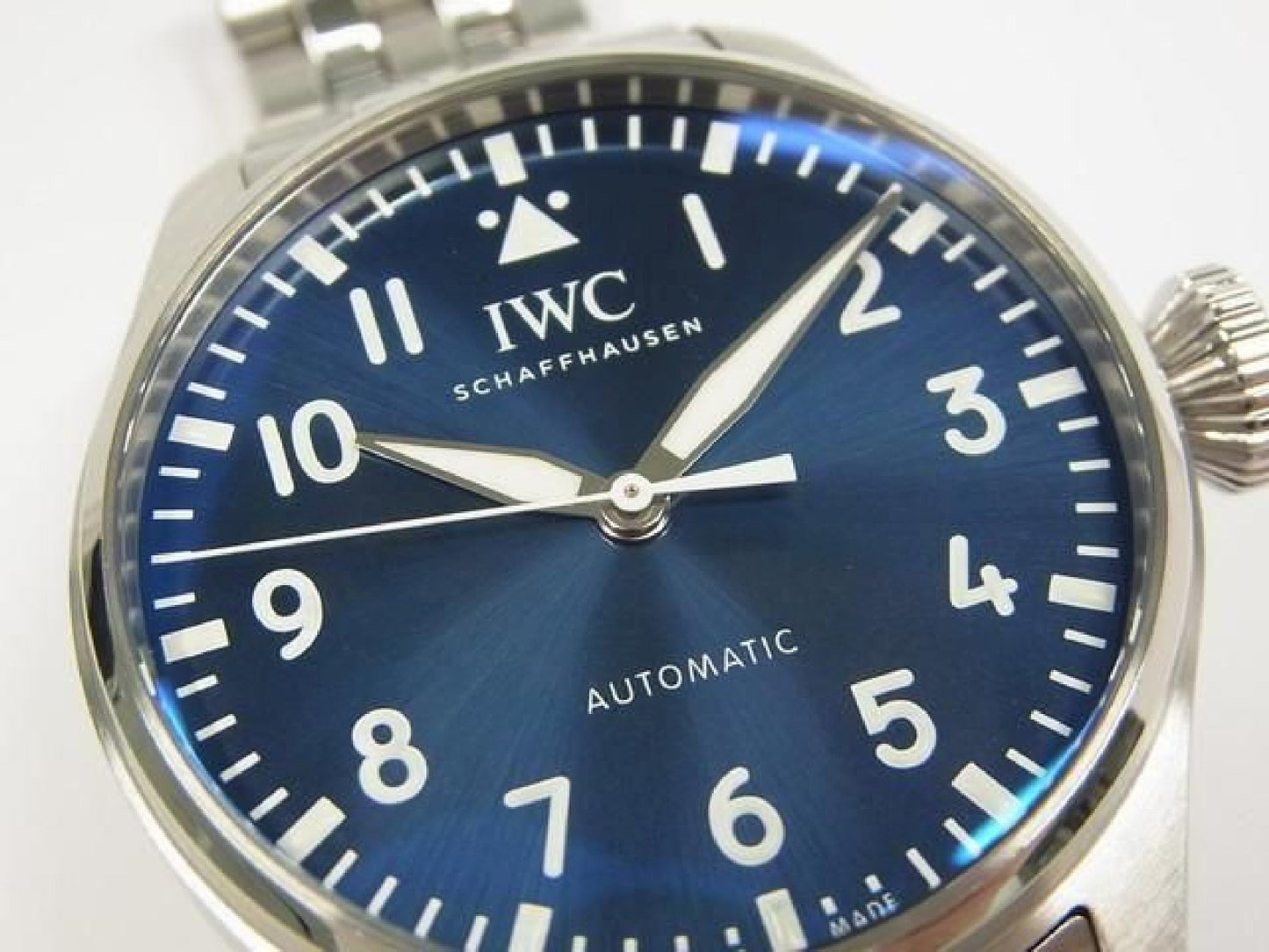 IWC large Pilot's watch 43 blue IW329304 Mens 188914003 hannari-shop