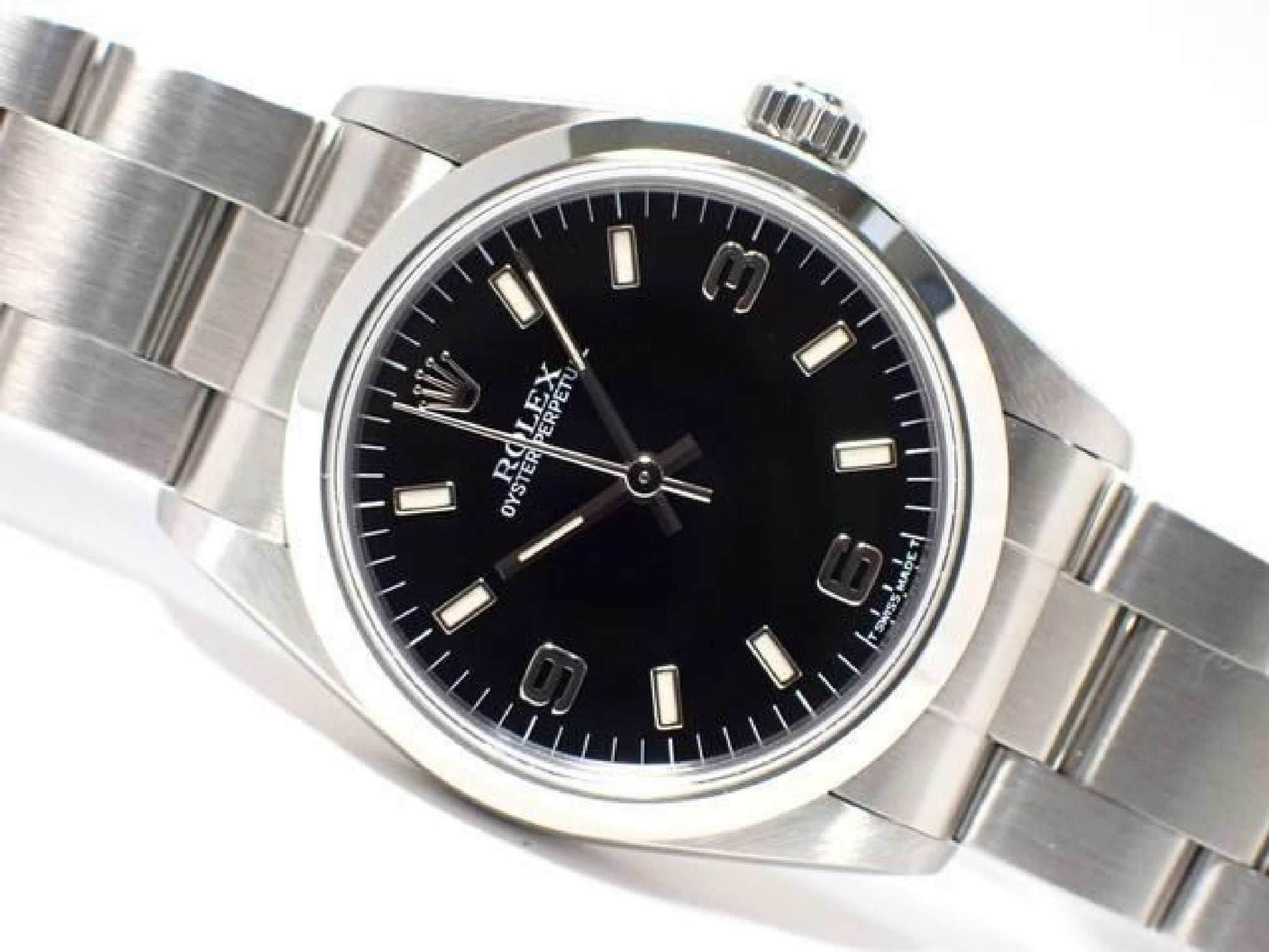 ROLEX Oyster PERPETUAL black3 6 9 67480 U series '98 Mens 189282561 hannari-shop