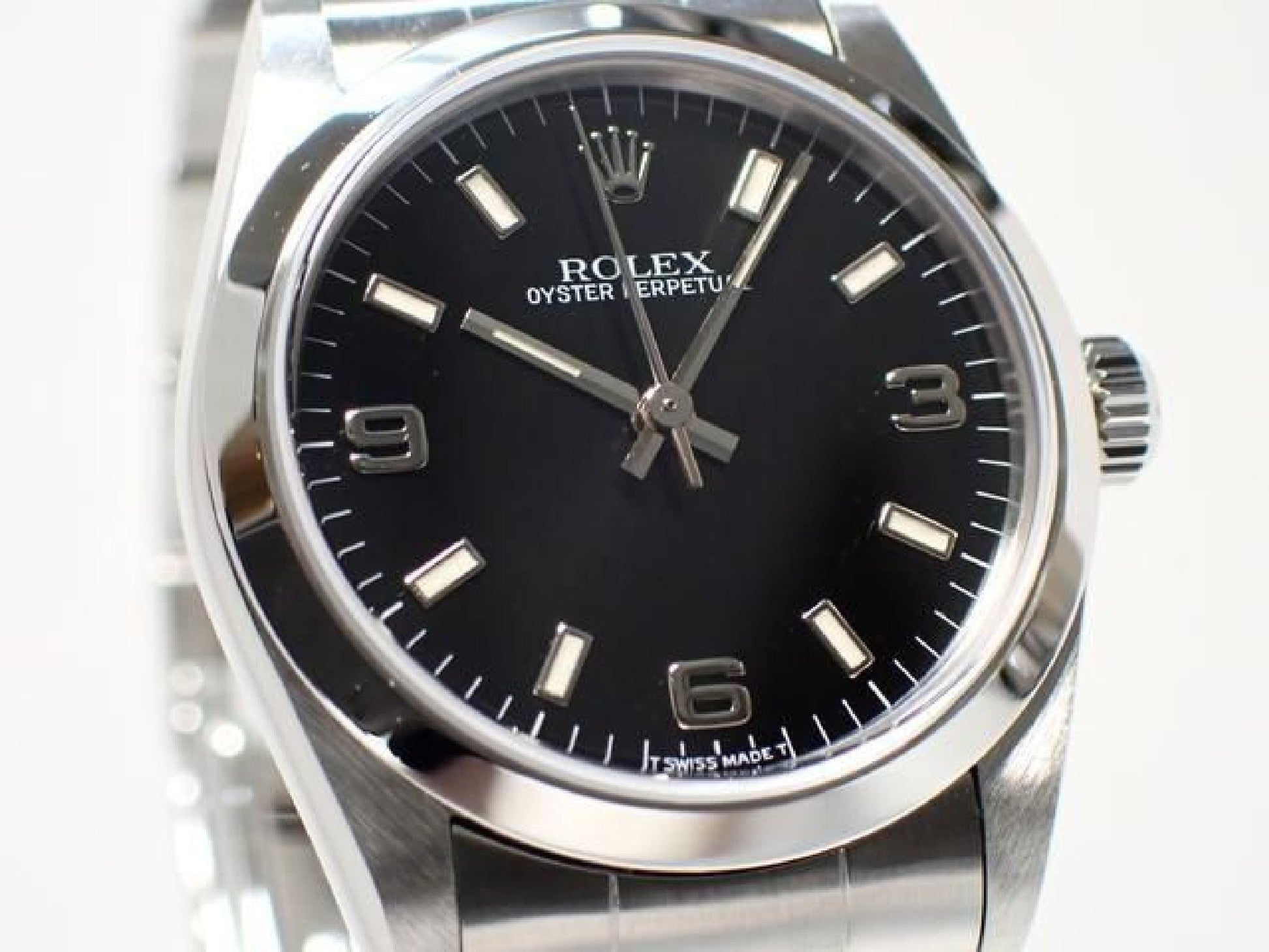 ROLEX Oyster PERPETUAL black3 6 9 67480 U series '98 Mens 189282561 hannari-shop