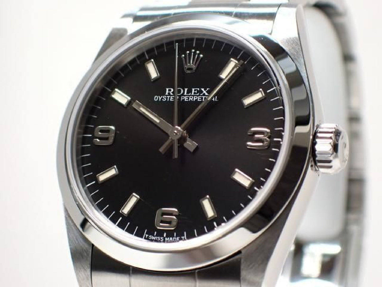 ROLEX Oyster PERPETUAL black3 6 9 67480 U series '98 Mens 189282561 hannari-shop