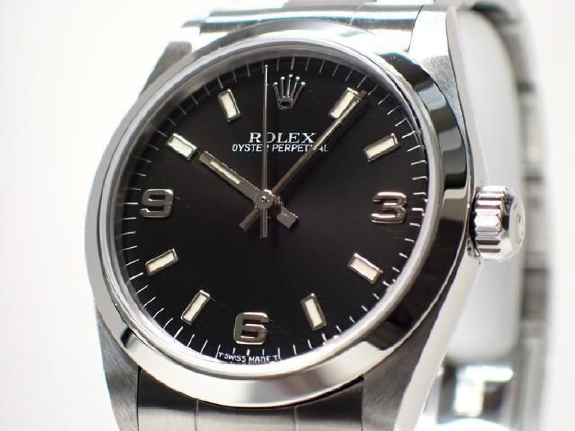ROLEX Oyster PERPETUAL black3 6 9 67480 U series '98 Mens 189282561 hannari-shop