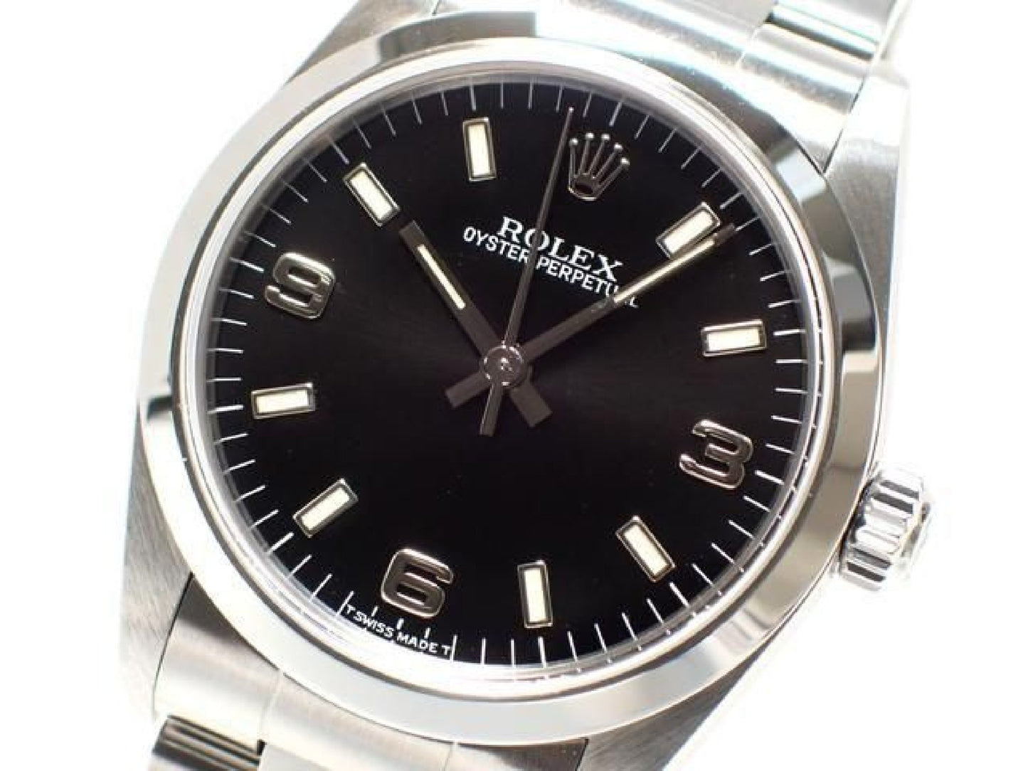 ROLEX Oyster PERPETUAL black3 6 9 67480 U series '98 Mens 189282561 hannari-shop