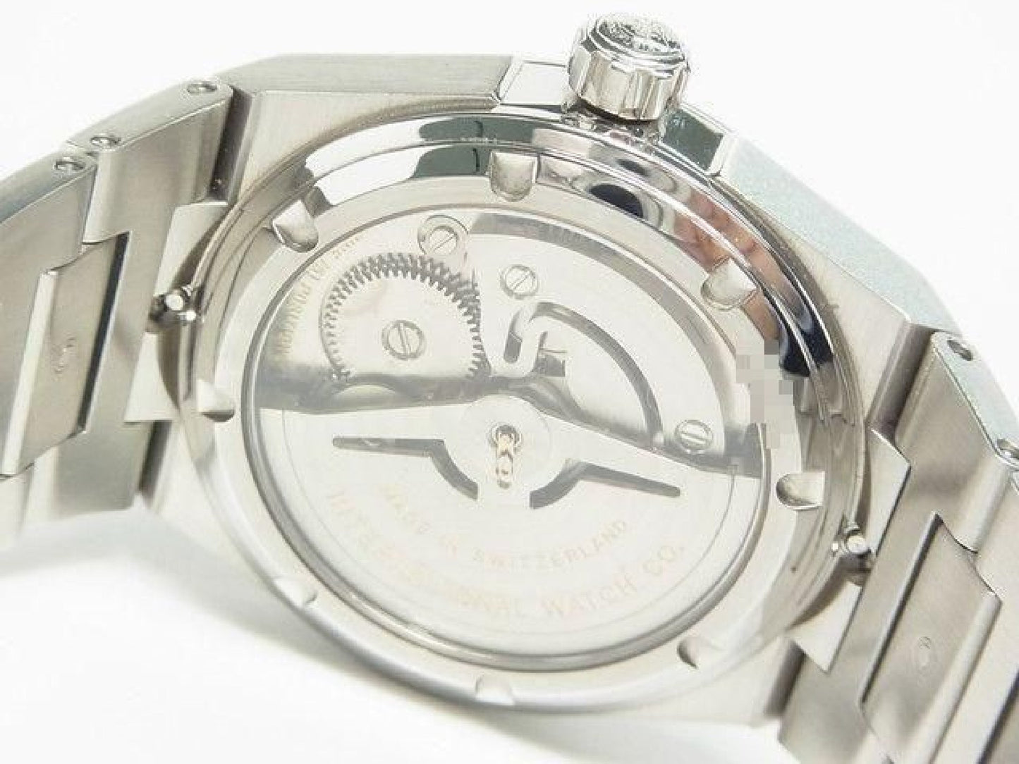 IWC Ingenieur Automatic 40 MM silver IW322801 Sapphire crystal caseback Mens 189299441 hannari-shop