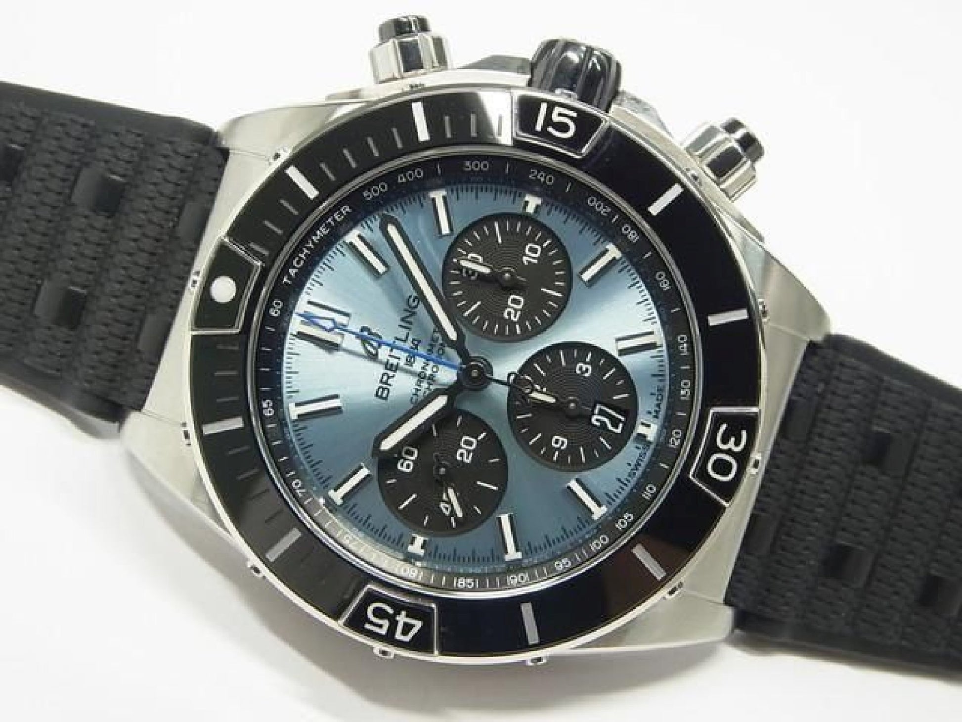 BREITLING Super Chrono Mat B01 44 Ice blue PB0136251C1S1 Mens 190451641 hannari-shop