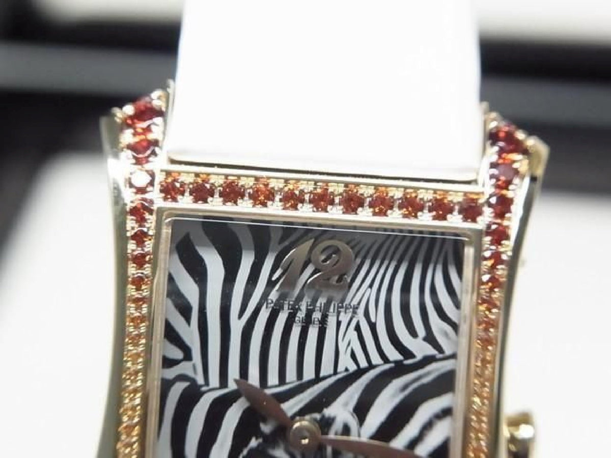 PATEK PHILIPPE Gondolo Serata 18KRG zebra motif 4962/200R-010 Mens 190732018 hannari-shop