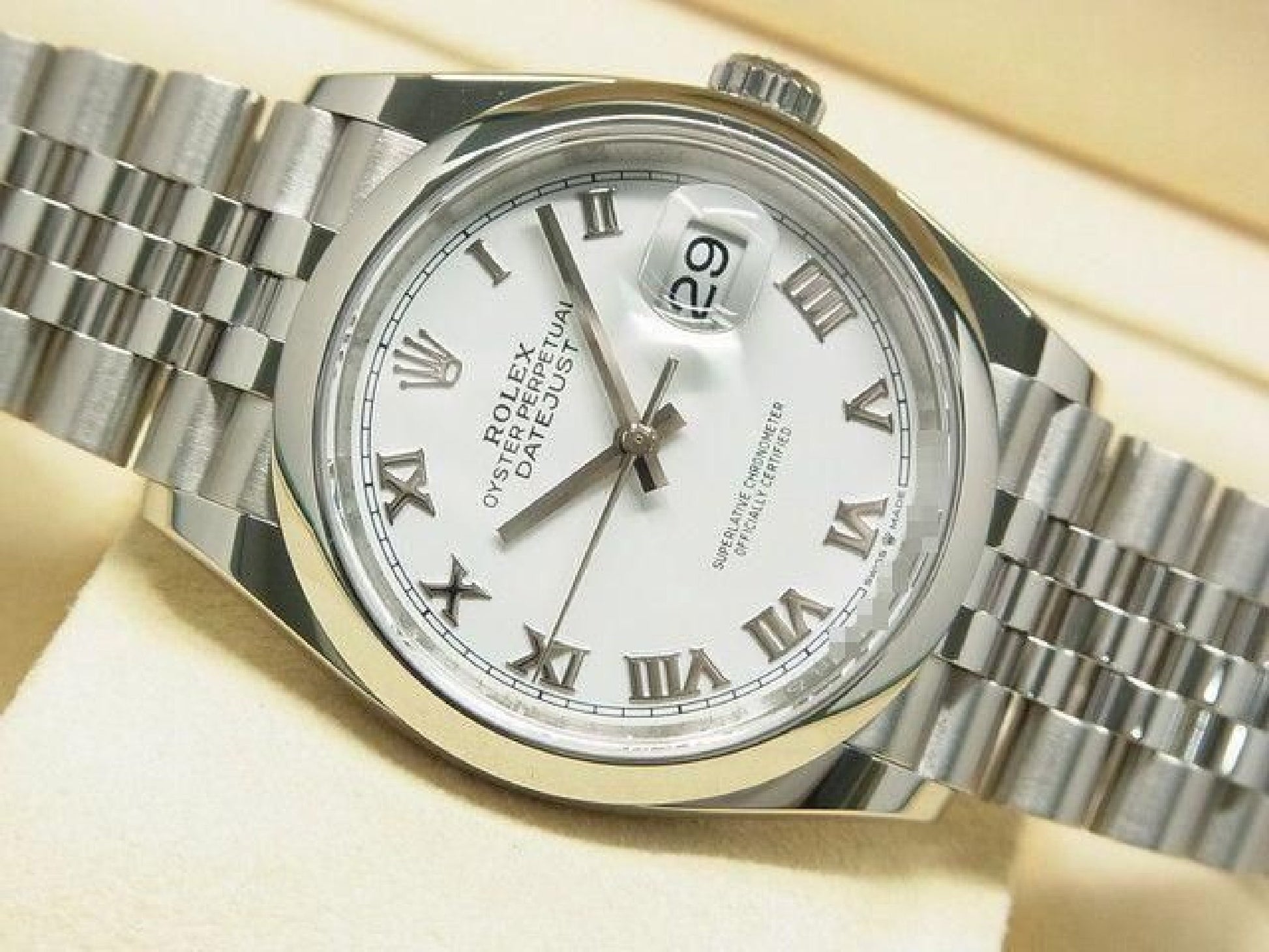 ROLEX Datejust 36 white Roman 126200 '21 purchased Mens 190821862 hannari-shop