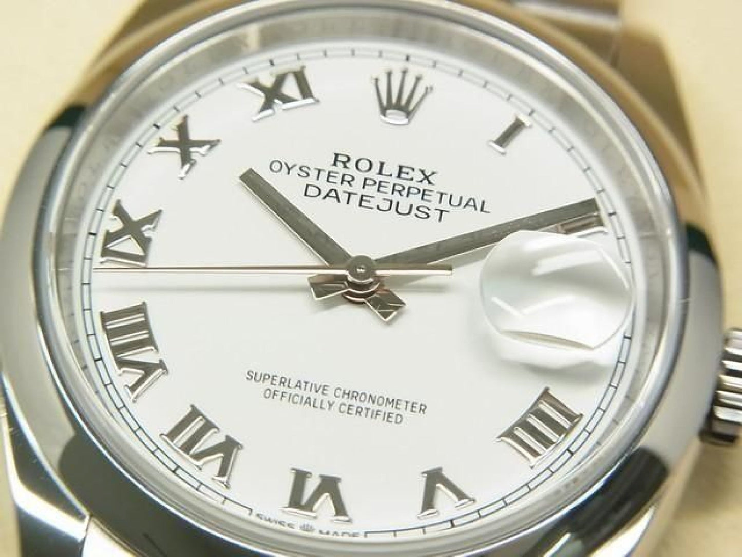 ROLEX Datejust 36 white Roman 126200 '21 purchased Mens 190821862 hannari-shop