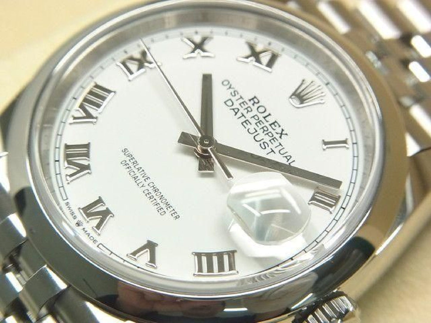 ROLEX Datejust 36 white Roman 126200 '21 purchased Mens 190821862 hannari-shop