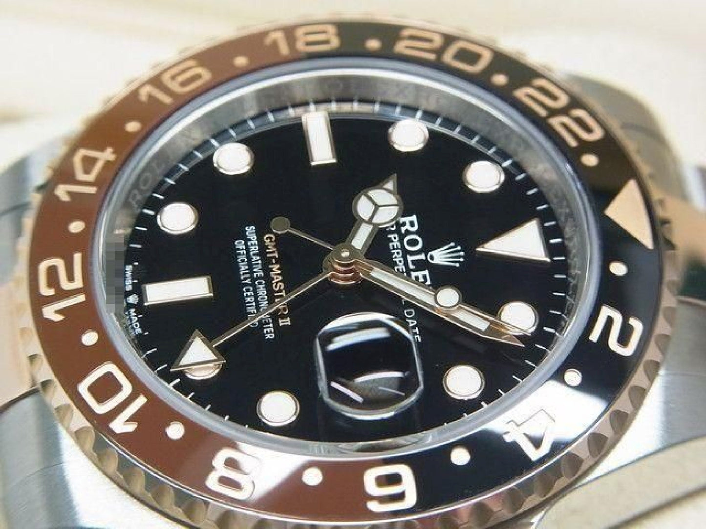 ROLEX GMT MasterII SS x Everose Gold 126711CHNR '22 purchased Mens 190903547 hannari-shop