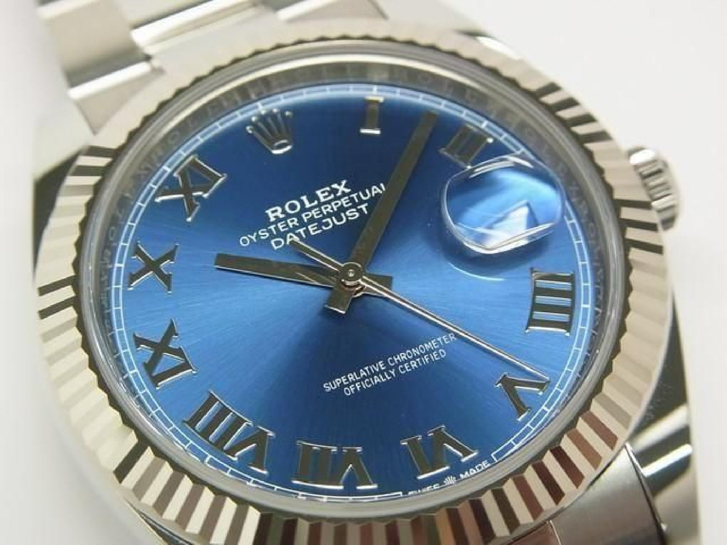 ROLEX Datejust 41 azzurro blue 126334 Oyster Bracelet Mens 191294653 hannari-shop