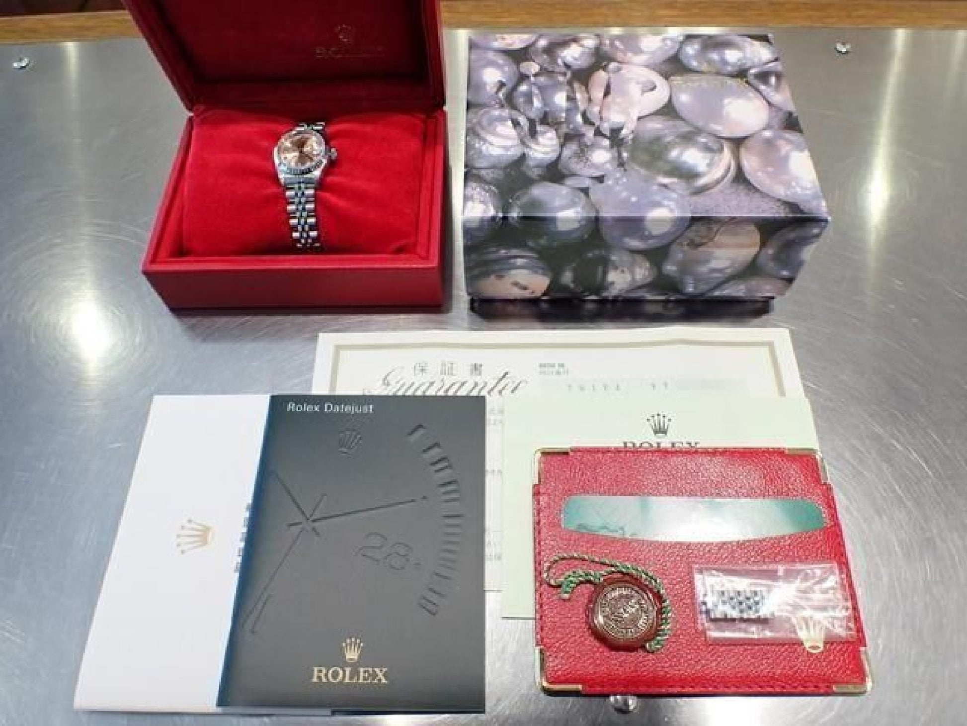 ROLEX Womens Datejust pink 10P diamond 79174G Y series Womens 191323140 hannari-shop