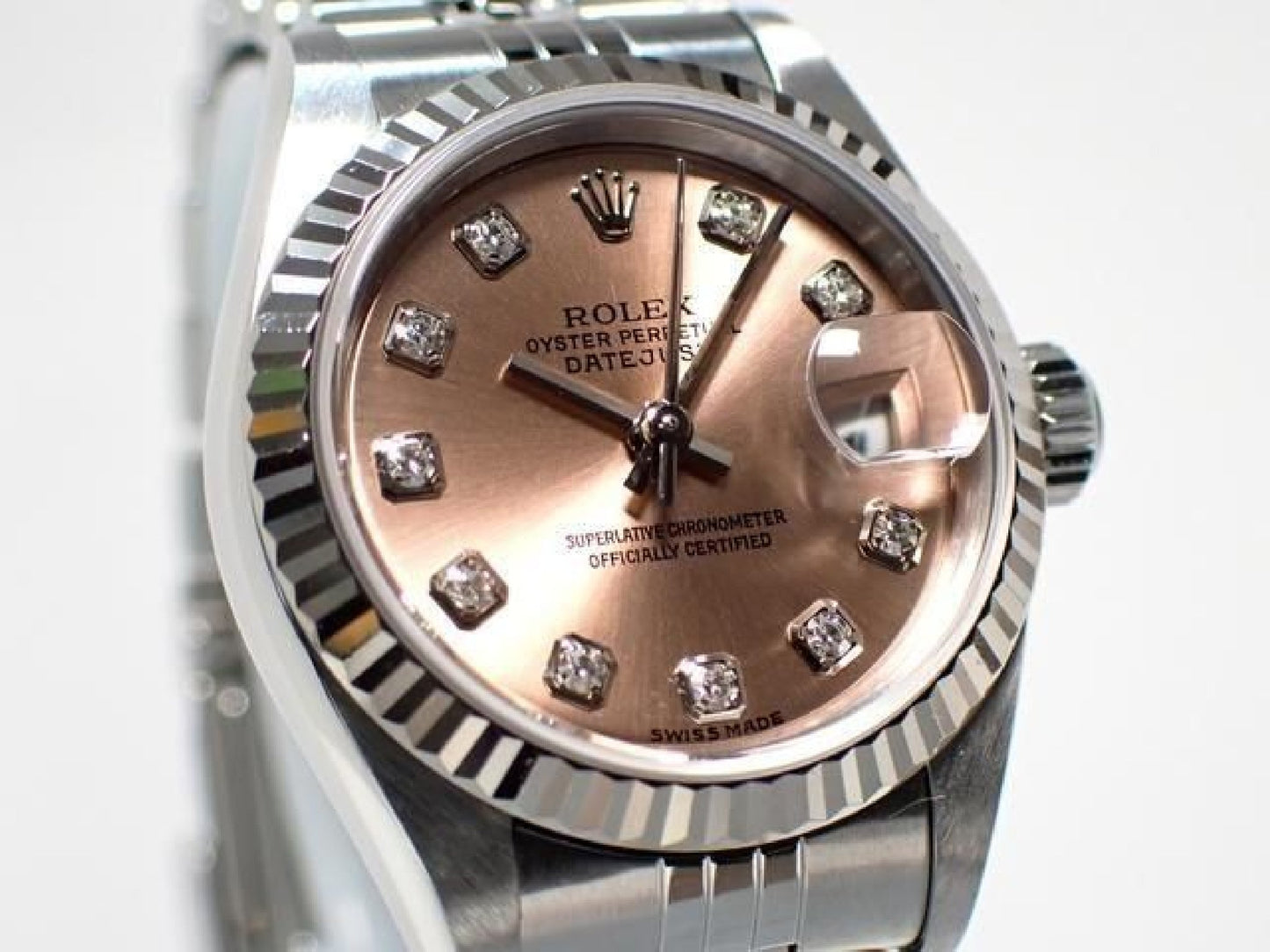 ROLEX Womens Datejust pink 10P diamond 79174G Y series Womens 191323140 hannari-shop