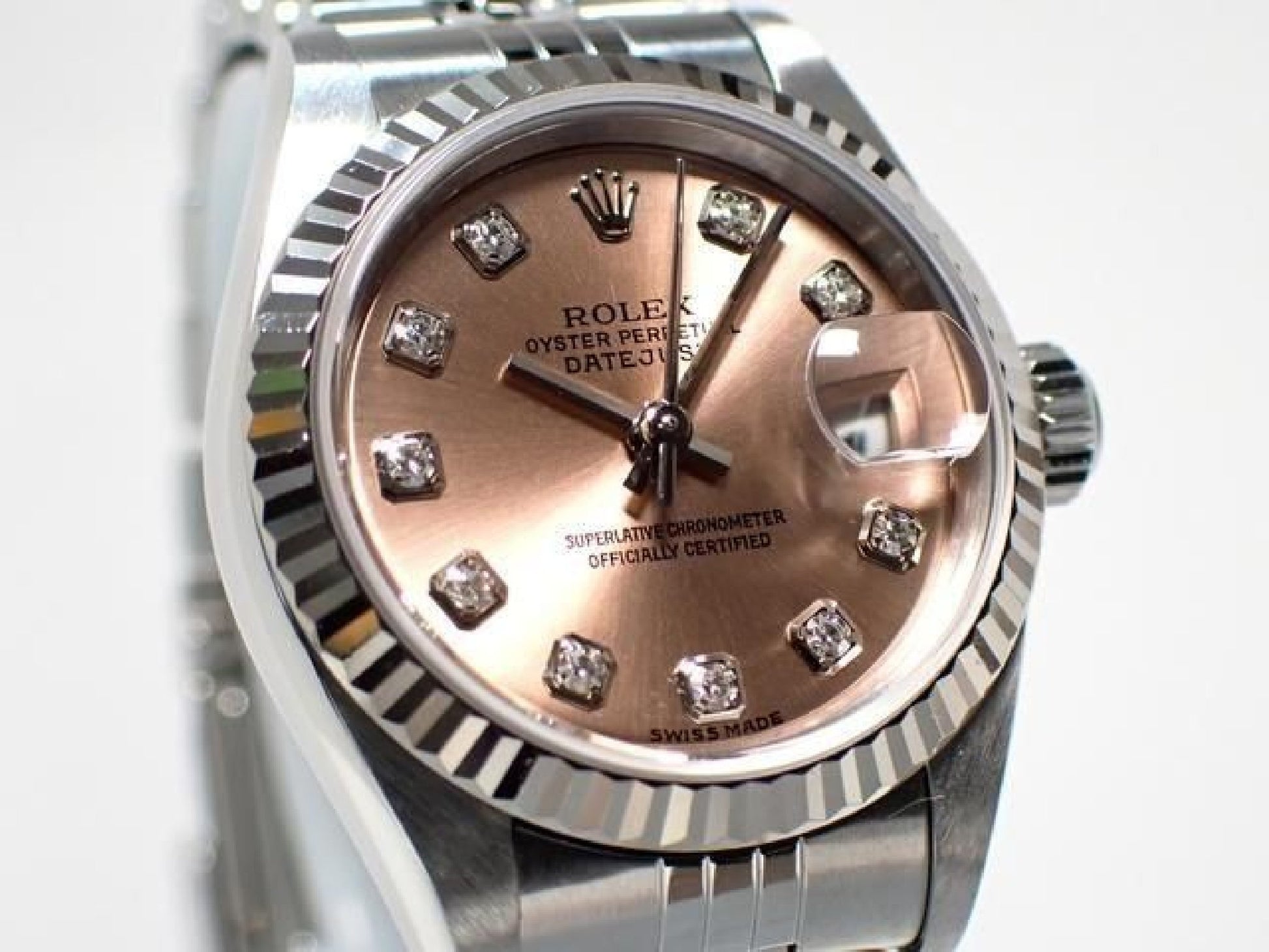 ROLEX Womens Datejust pink 10P diamond 79174G Y series Womens 191323140 hannari-shop