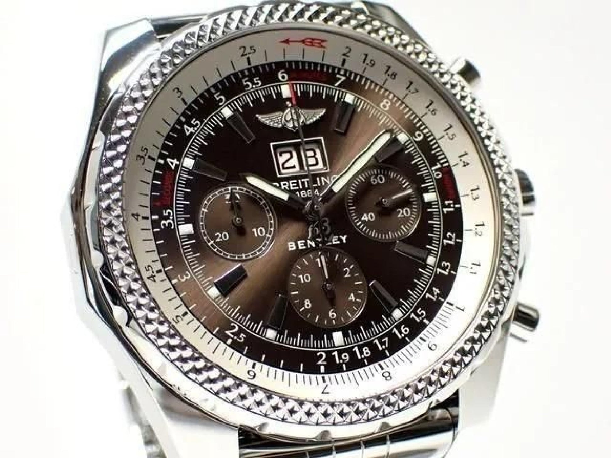 BREITLING Bentley6.75 brown Mens 191345126 hannari-shop