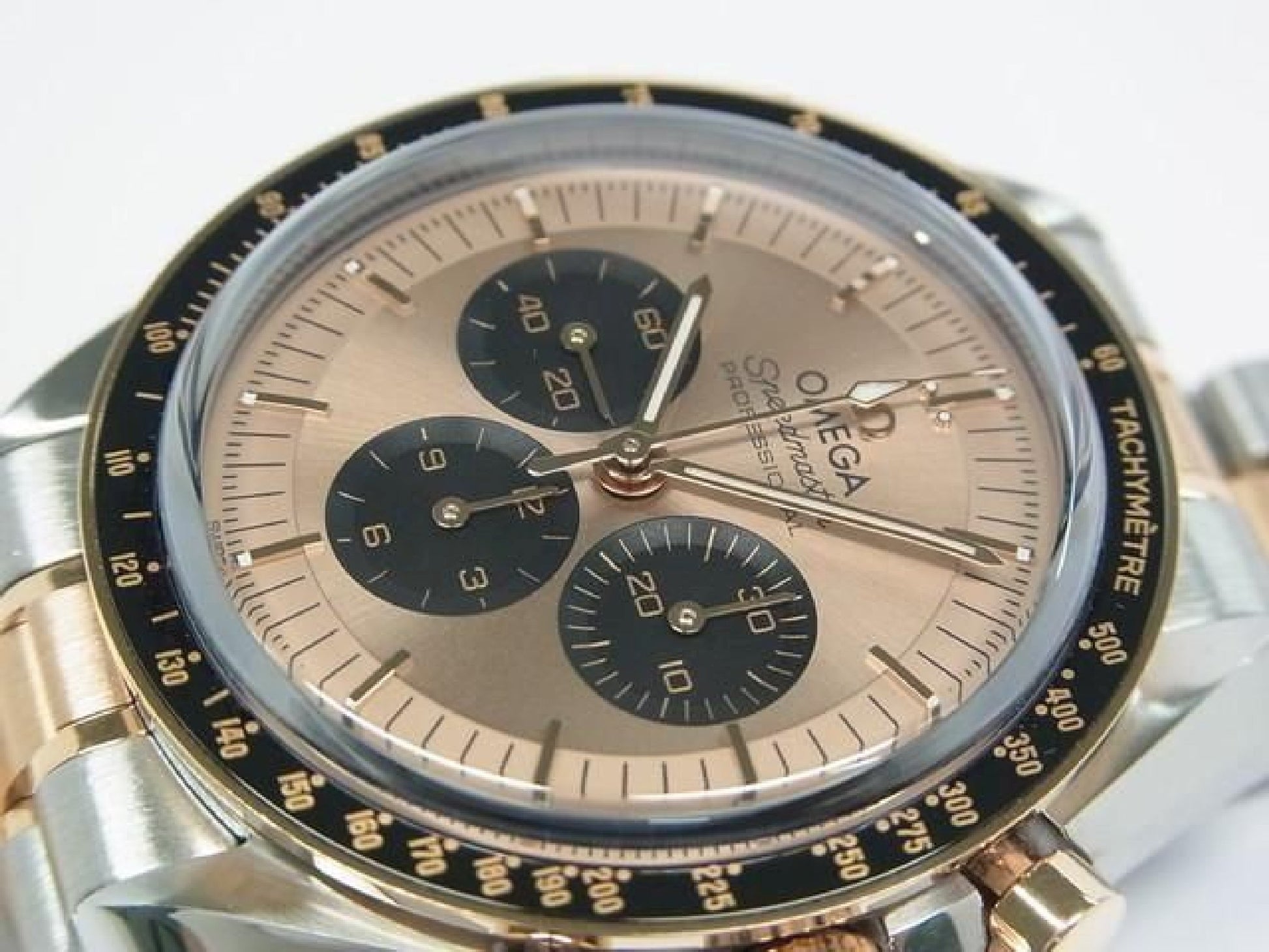 OMEGA Speedmaster moon watch Professional SS x Sedna gold Bracelet & rubber Mens 191397651 hannari-shop