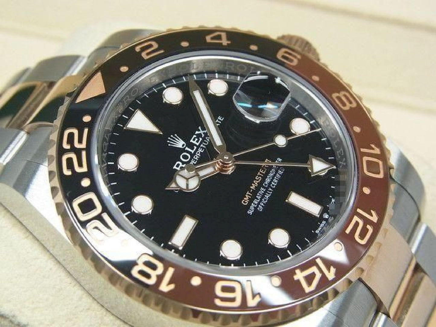 ROLEX GMT MasterII SS x Everose Gold 126711CHNR unused Mens 191418422 hannari-shop