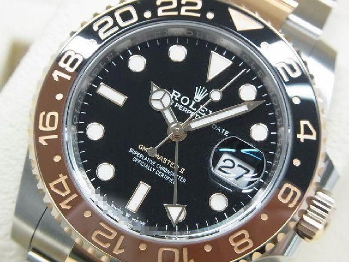 ROLEX GMT MasterII SS x Everose Gold 126711CHNR unused Mens 191418422 hannari-shop