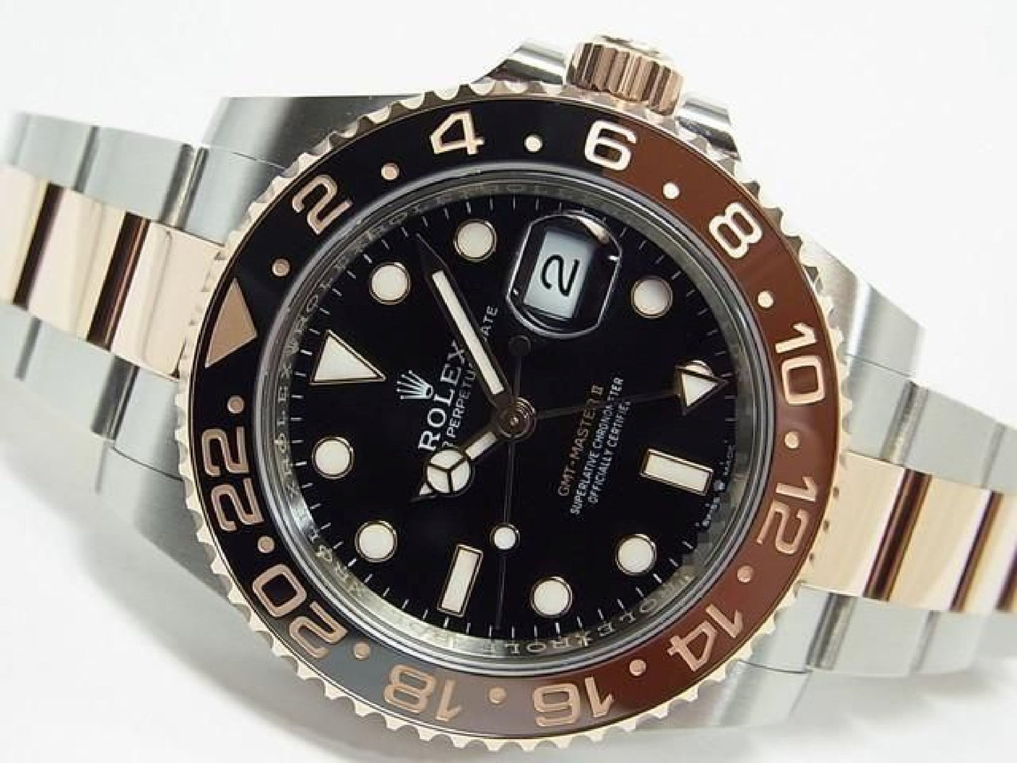 ROLEX GMT MasterII SS x Everose Gold 126711CHNR 25 purchased Mens 191431369 hannari-shop