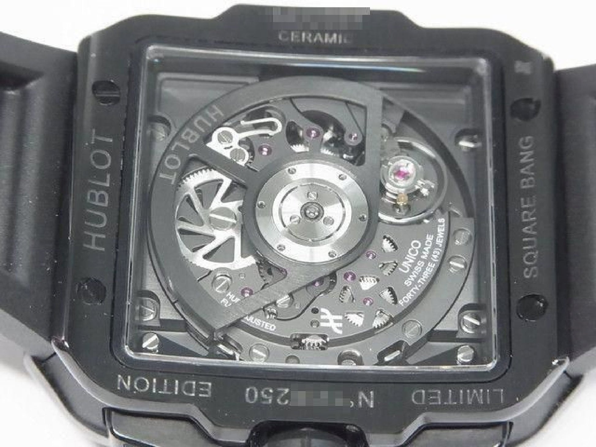 HUBLOT Square Bang Unico all black world250 Lot Limited Mens 191479219 hannari-shop