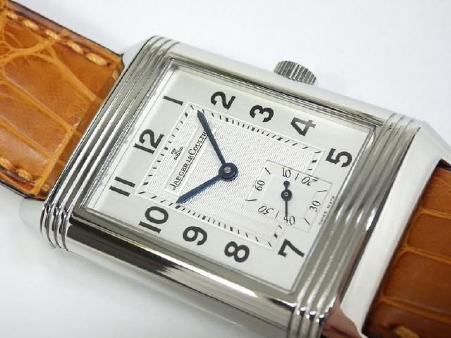 JAEGER LECOULTRE large Reverso silver Ref.Q2708410 Genuine goods Mens 191479534 hannari-shop