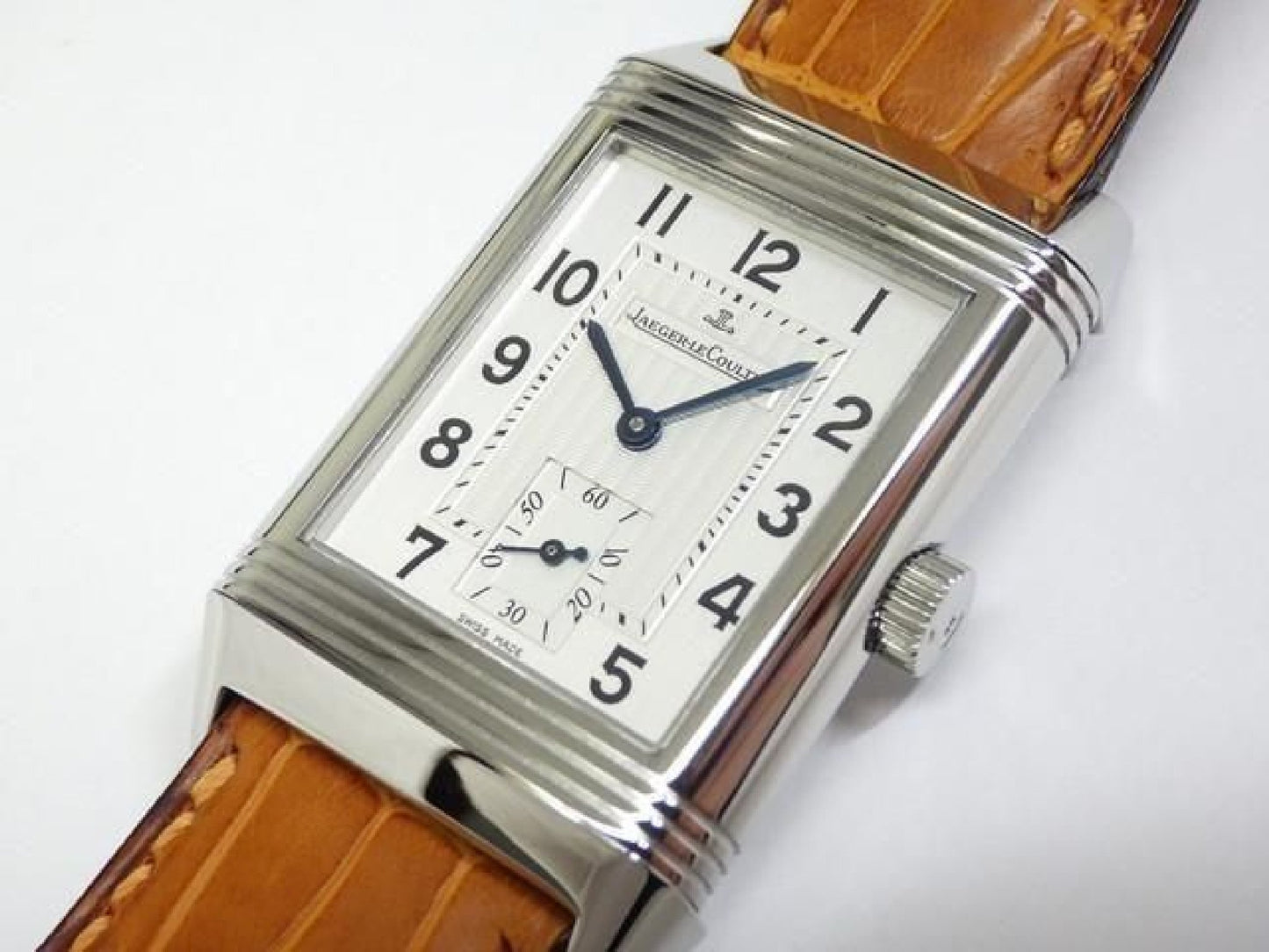JAEGER LECOULTRE large Reverso silver Ref.Q2708410 Genuine goods Mens 191479534 hannari-shop