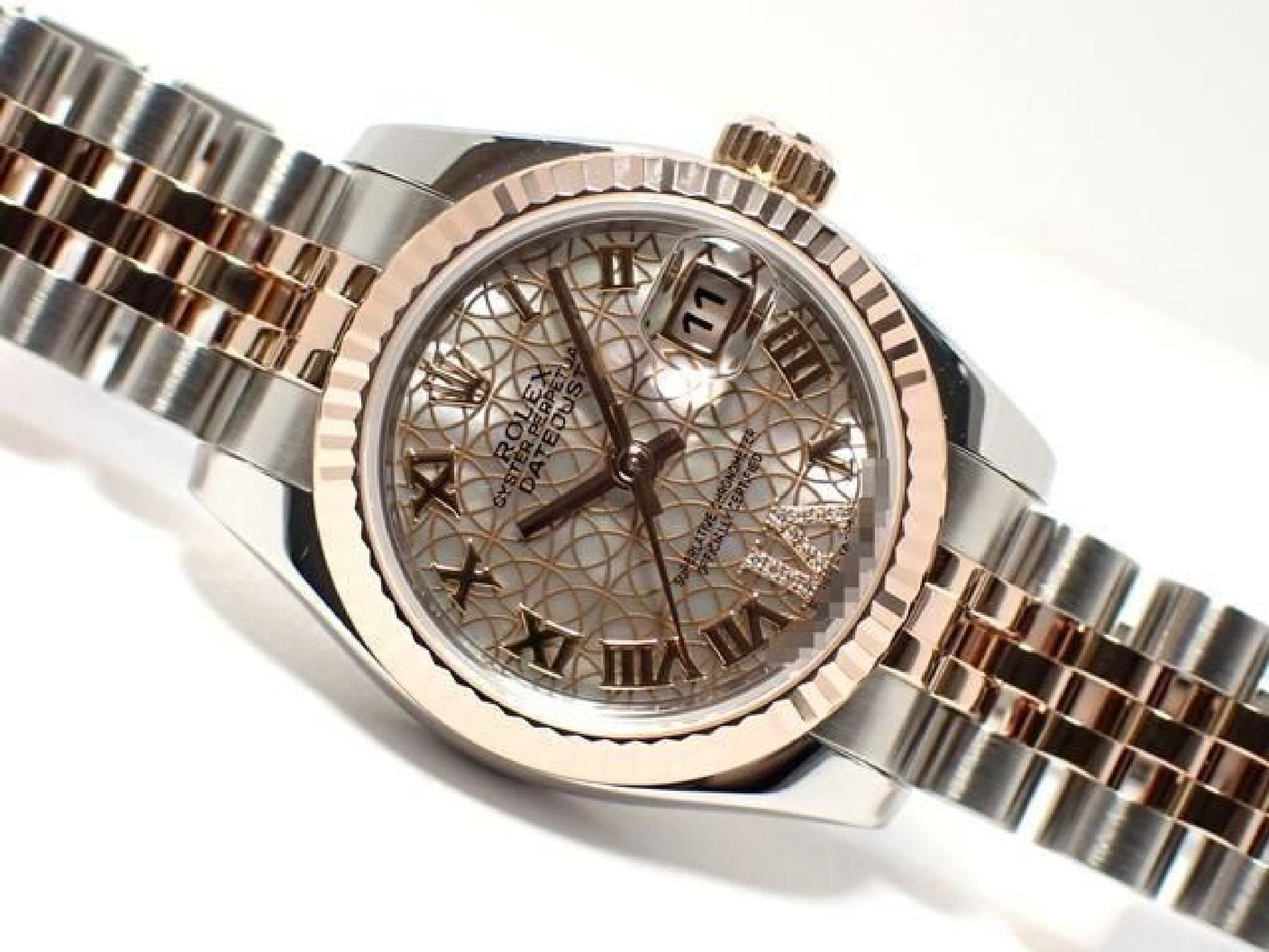ROLEX Datejust circle Flower VI diamond PG combination 179171NR '18 Mens 191598911 hannari-shop