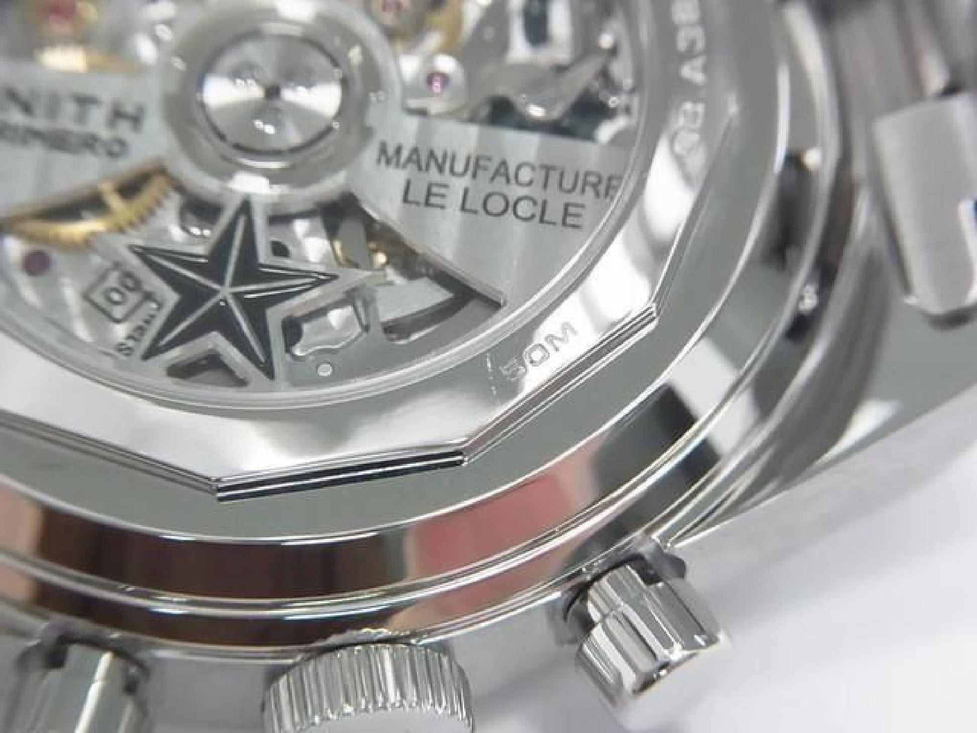 ZENITH Chrono Master Revival El Primero A385 Gradation brown Genuine goods Mens 191604864 hannari-shop
