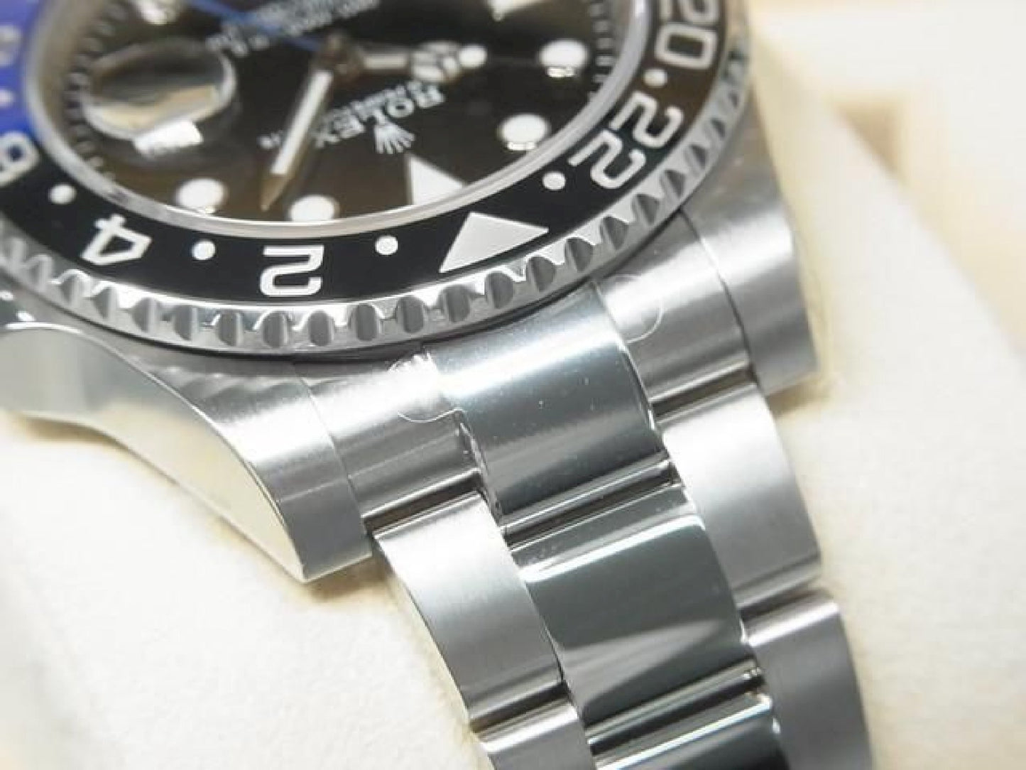 ROLEX GMT MasterII blue black bezel 116710BLNR Oyster Bracelet protective seal unused Mens 191616105 hannari-shop