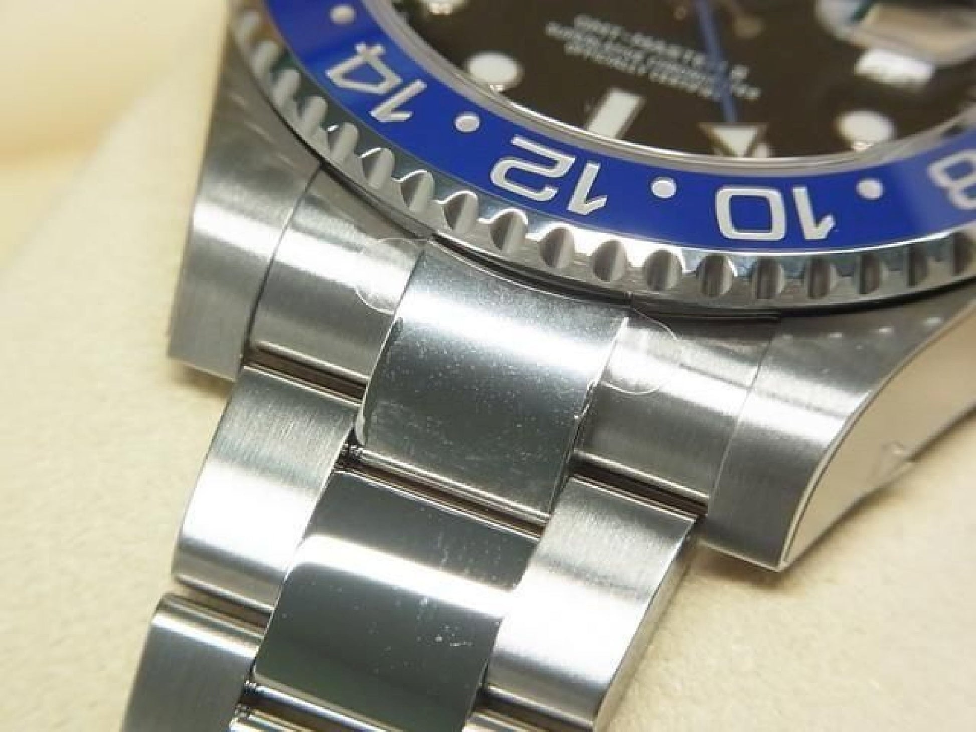 ROLEX GMT MasterII blue black bezel 116710BLNR Oyster Bracelet protective seal unused Mens 191616105 hannari-shop