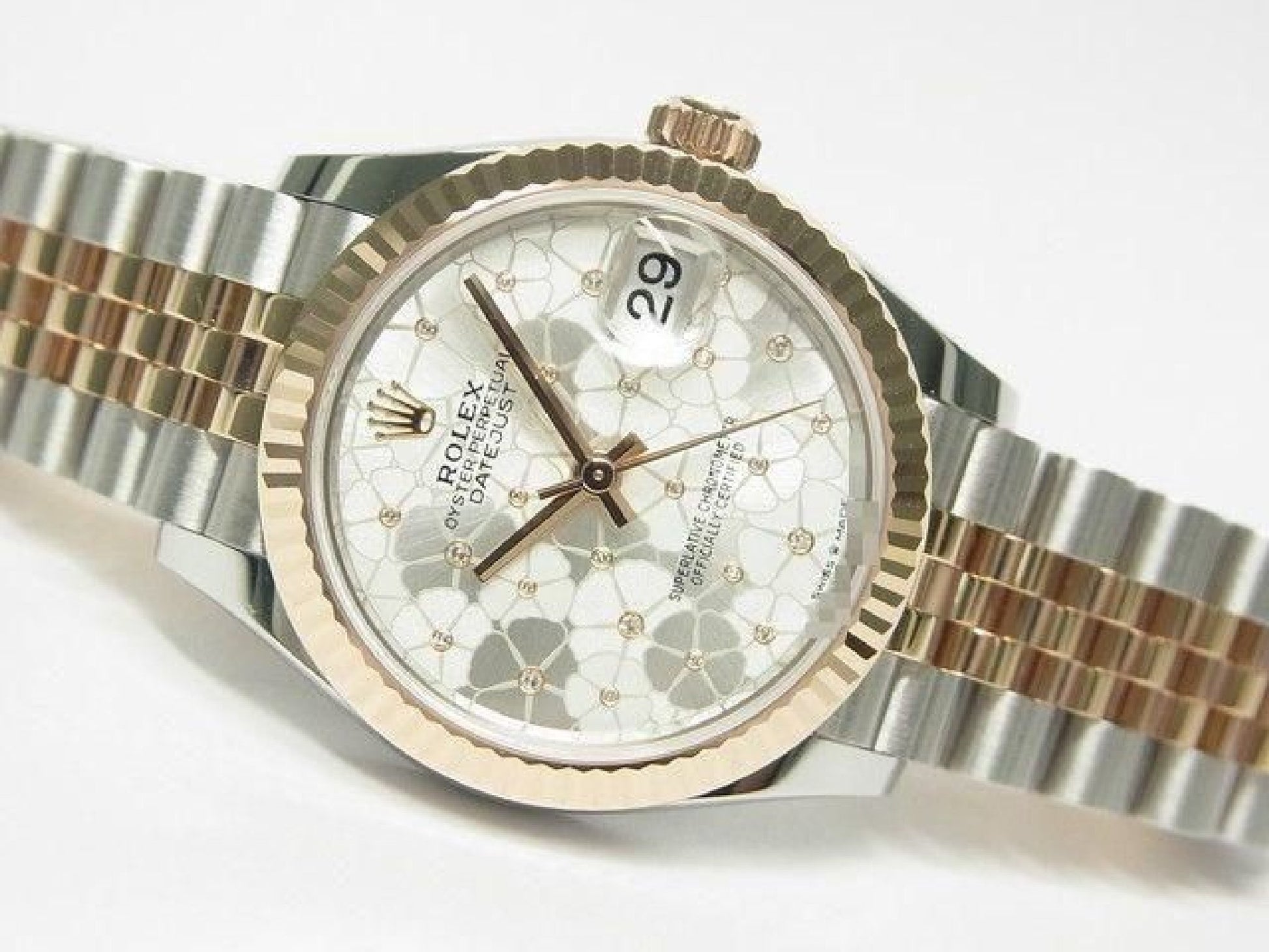 ROLEX Datejust 31 SS x Everose Gold combination floral motif 278271 Mens 191629072 hannari-shop