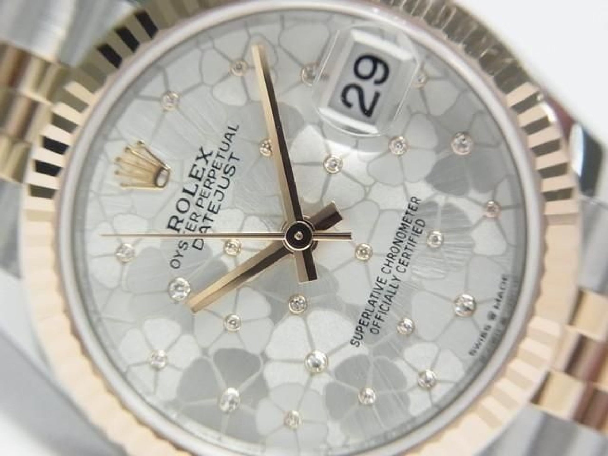 ROLEX Datejust 31 SS x Everose Gold combination floral motif 278271 Mens 191629072 hannari-shop