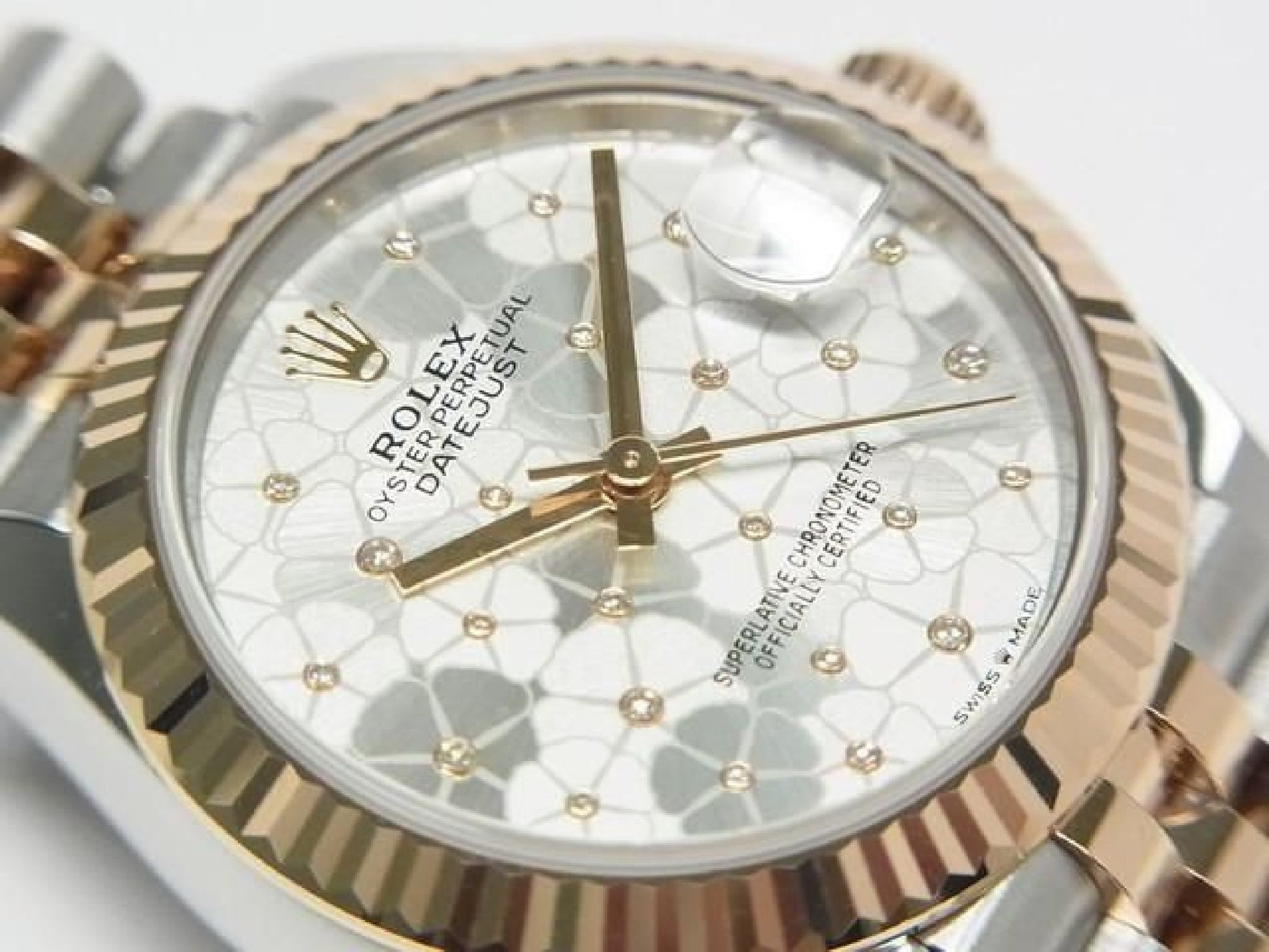 ROLEX Datejust 31 SS x Everose Gold combination floral motif 278271 Mens 191629072 hannari-shop