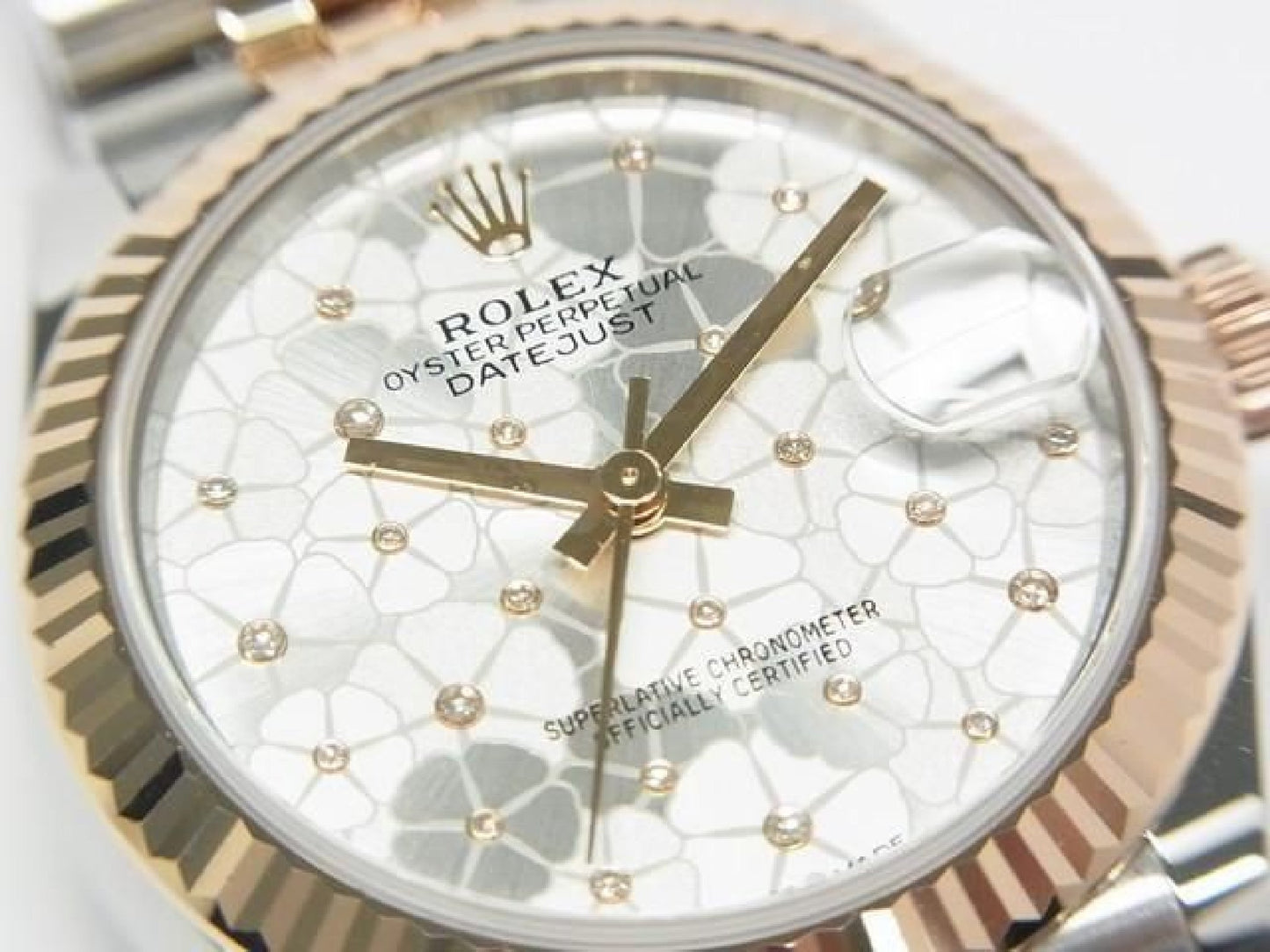 ROLEX Datejust 31 SS x Everose Gold combination floral motif 278271 Mens 191629072 hannari-shop