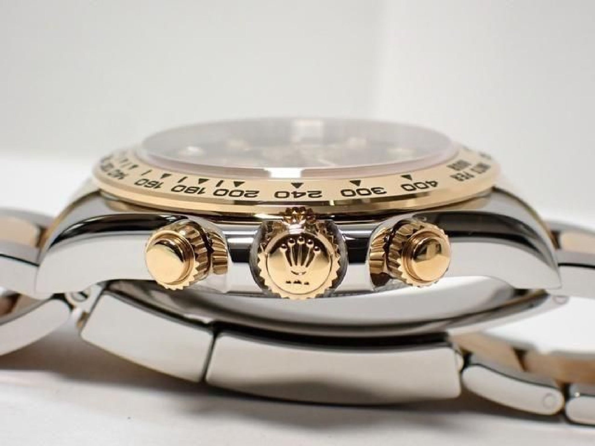 ROLEX Daytona SS x18KYG combination black Dial8P diamond 126503G '24 Mens 191676992 hannari-shop