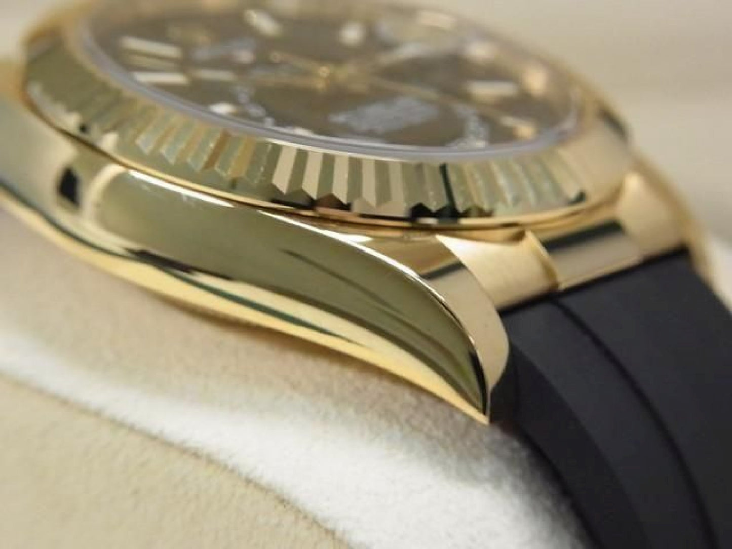 ROLEX Sky-Dweller 18KYG black Dial 326238 Mens 191758815 hannari-shop