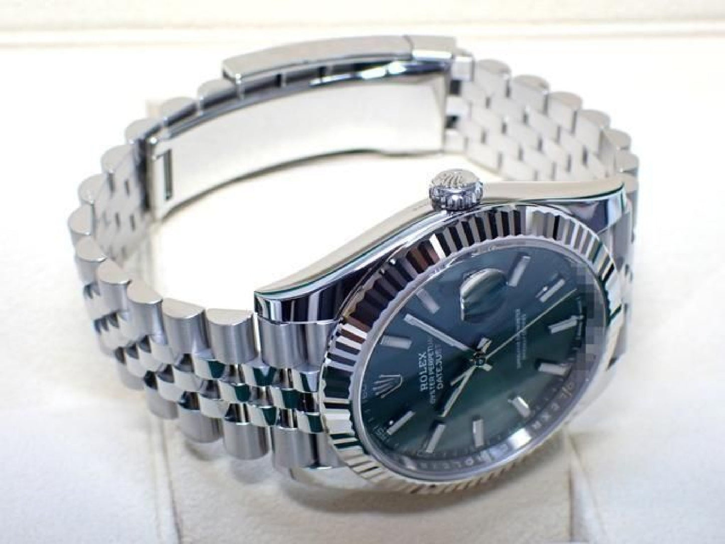 ROLEX Datejust 41 mint-green Jubilee Bracelet 126334 Mens 191773907 hannari-shop