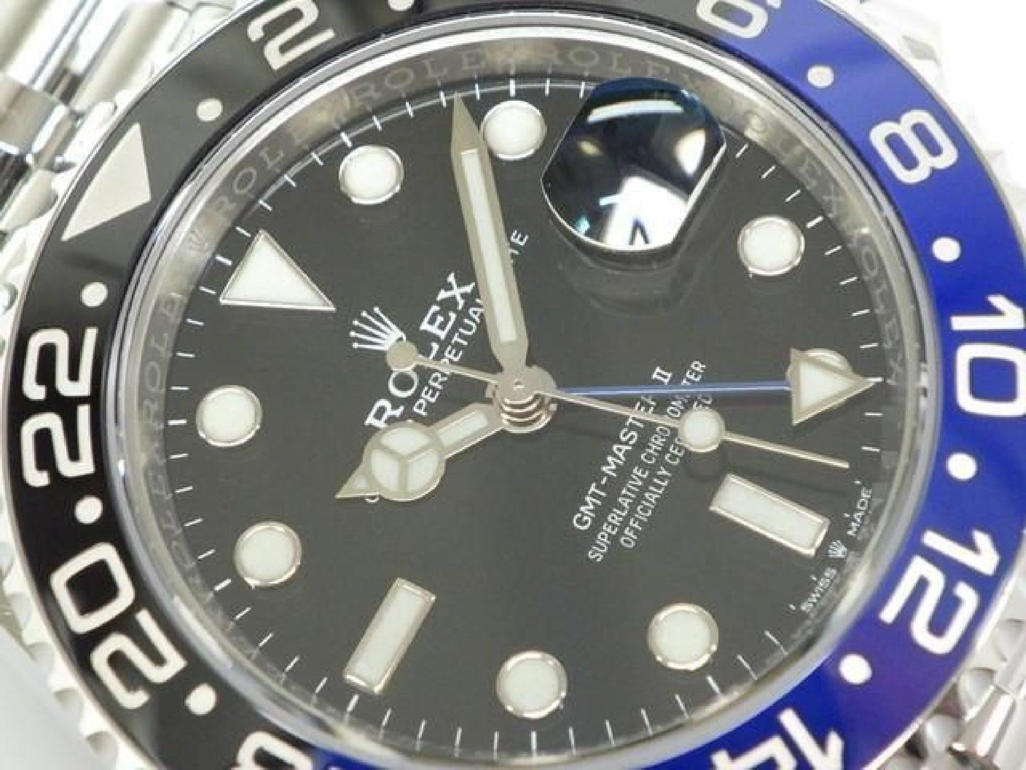 ROLEX GMT MasterII blue black bezel Ref.126710BLNR Jubilee Bracelet Mens 191797715 hannari-shop