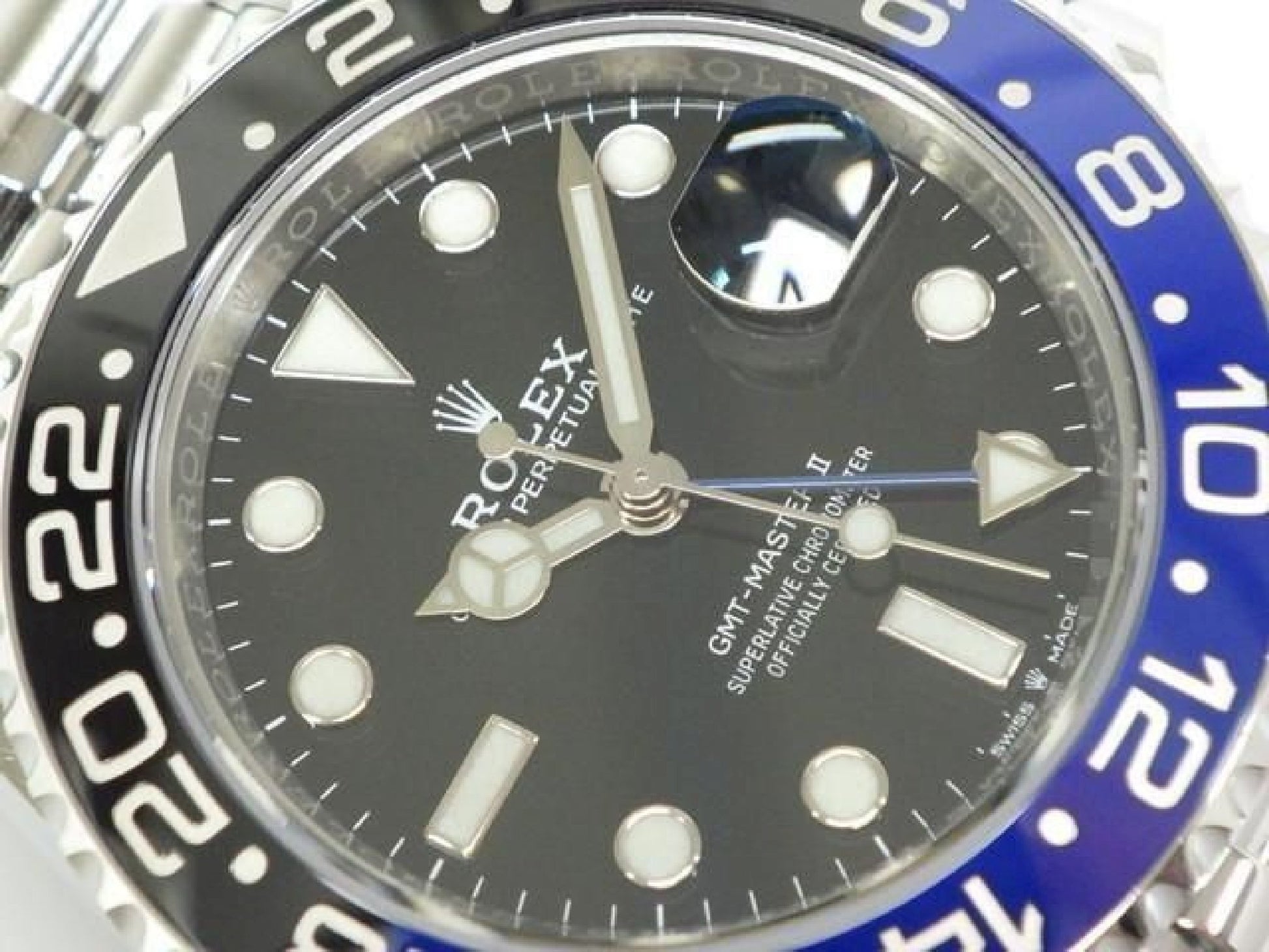 ROLEX GMT MasterII blue black bezel Ref.126710BLNR Jubilee Bracelet Mens 191797715 hannari-shop