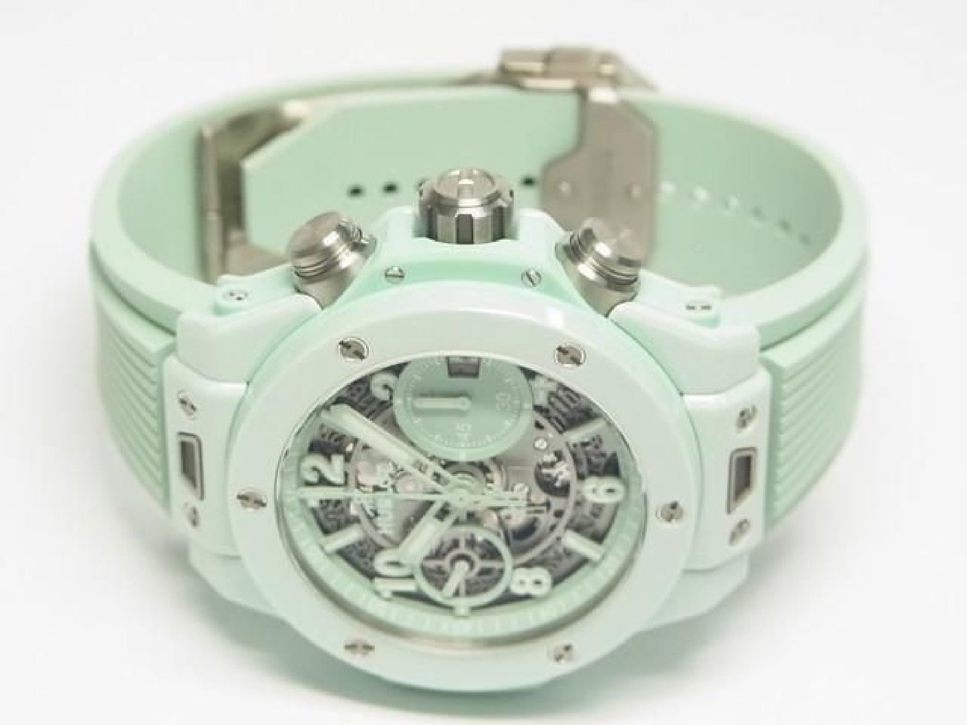 HUBLOT Big bang Unico mint-green ceramic 42 MM 441.GS.5221.RX Mens 191858546 hannari-shop