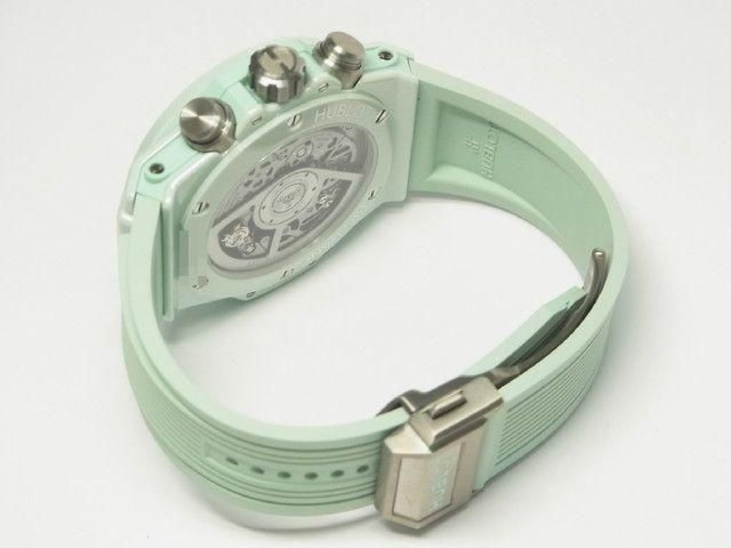 HUBLOT Big bang Unico mint-green ceramic 42 MM 441.GS.5221.RX Mens 191858546 hannari-shop